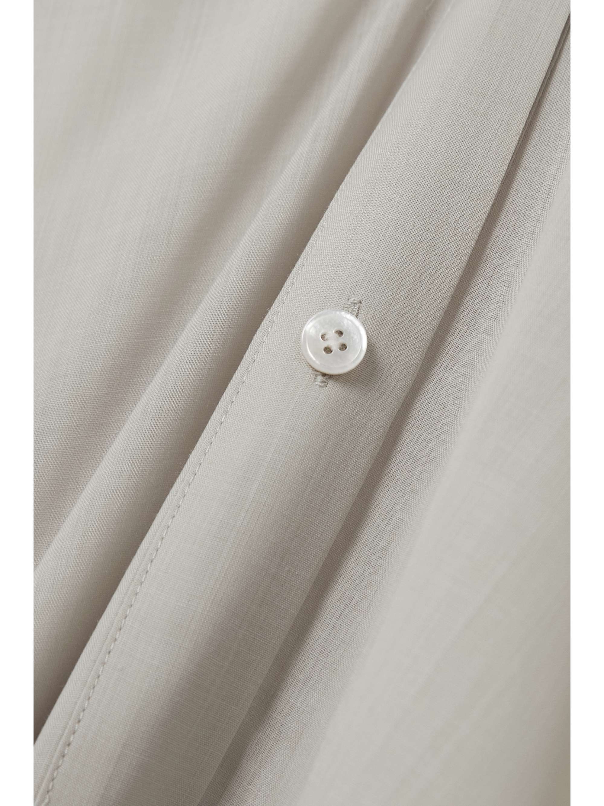 LVIR Shirred wool-blend shirt