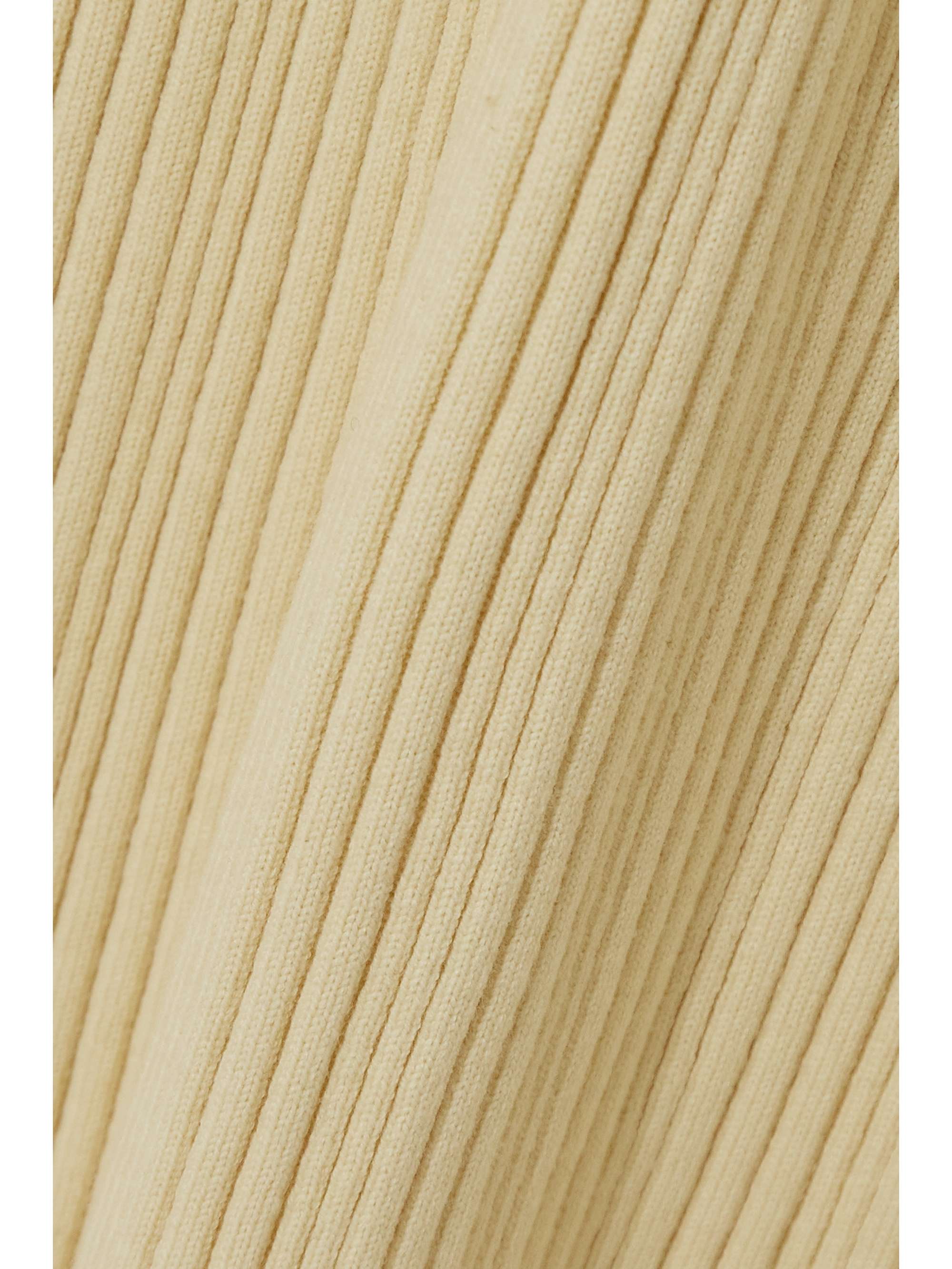 LVIR Cutout ribbed-knit midi dress