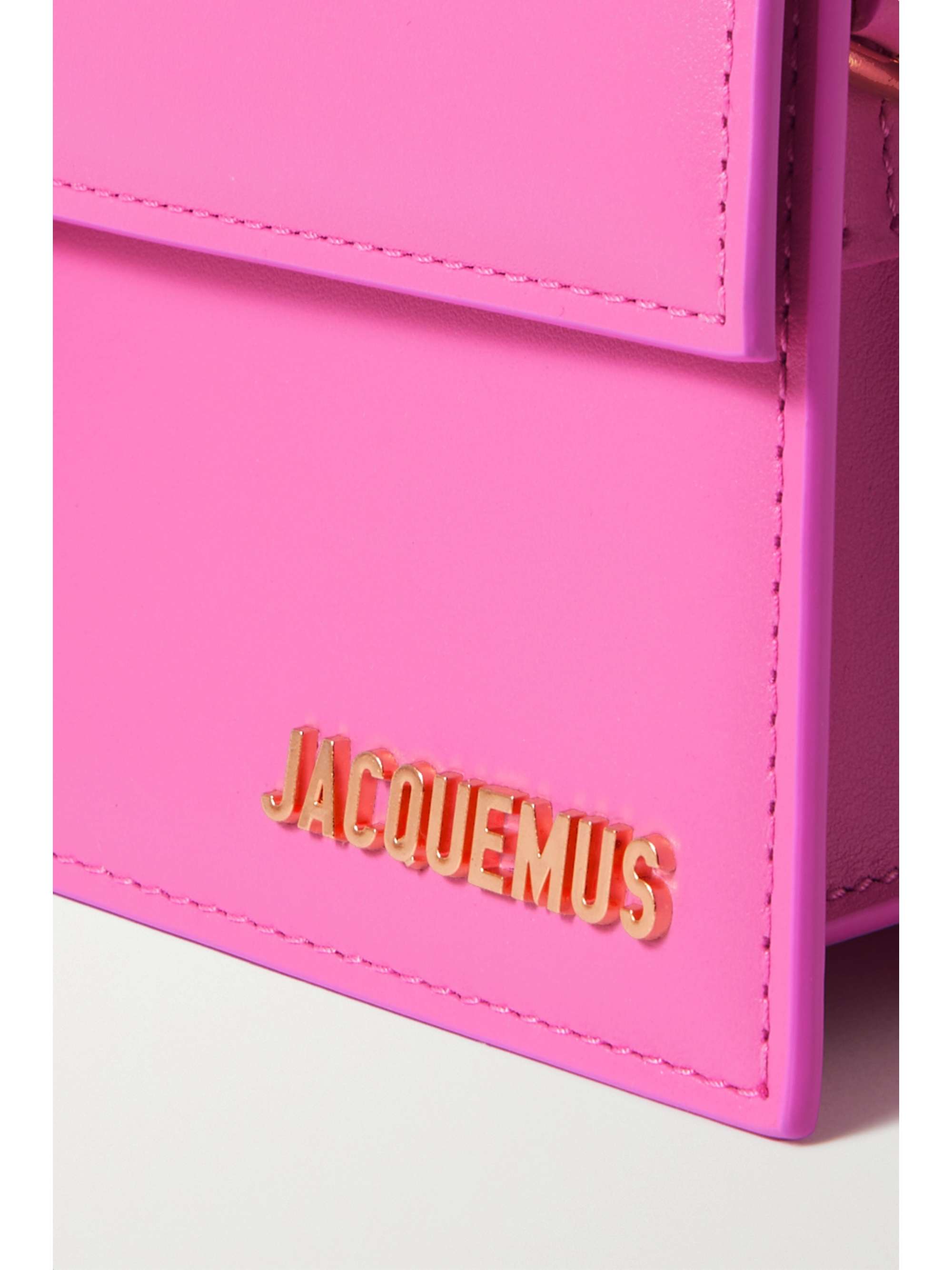 JACQUEMUS Le Bambino Long leather shoulder bag NETAPORTER