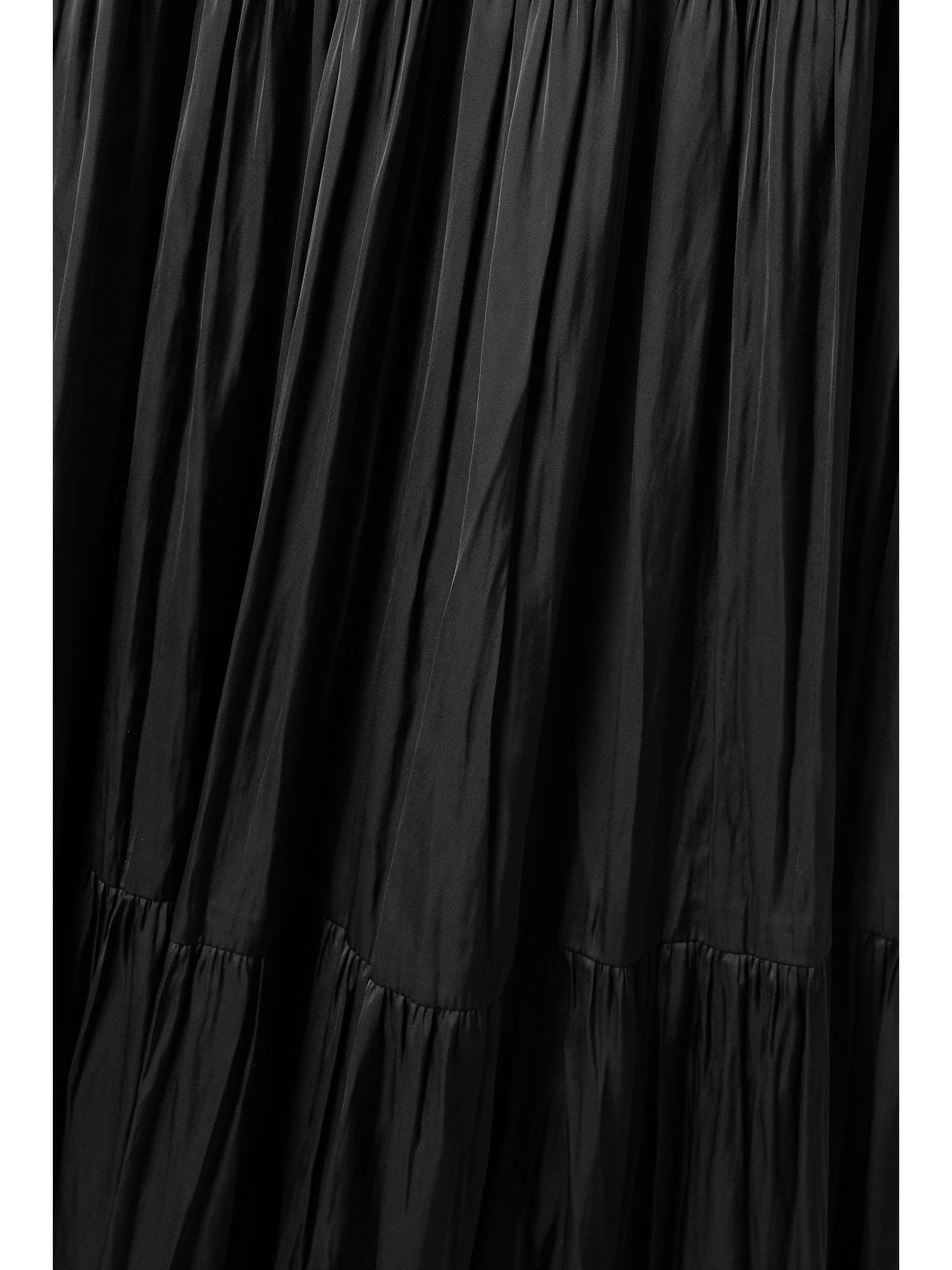 ULLA JOHNSON Carine ruffled gathered satin midi dress NETAPORTER