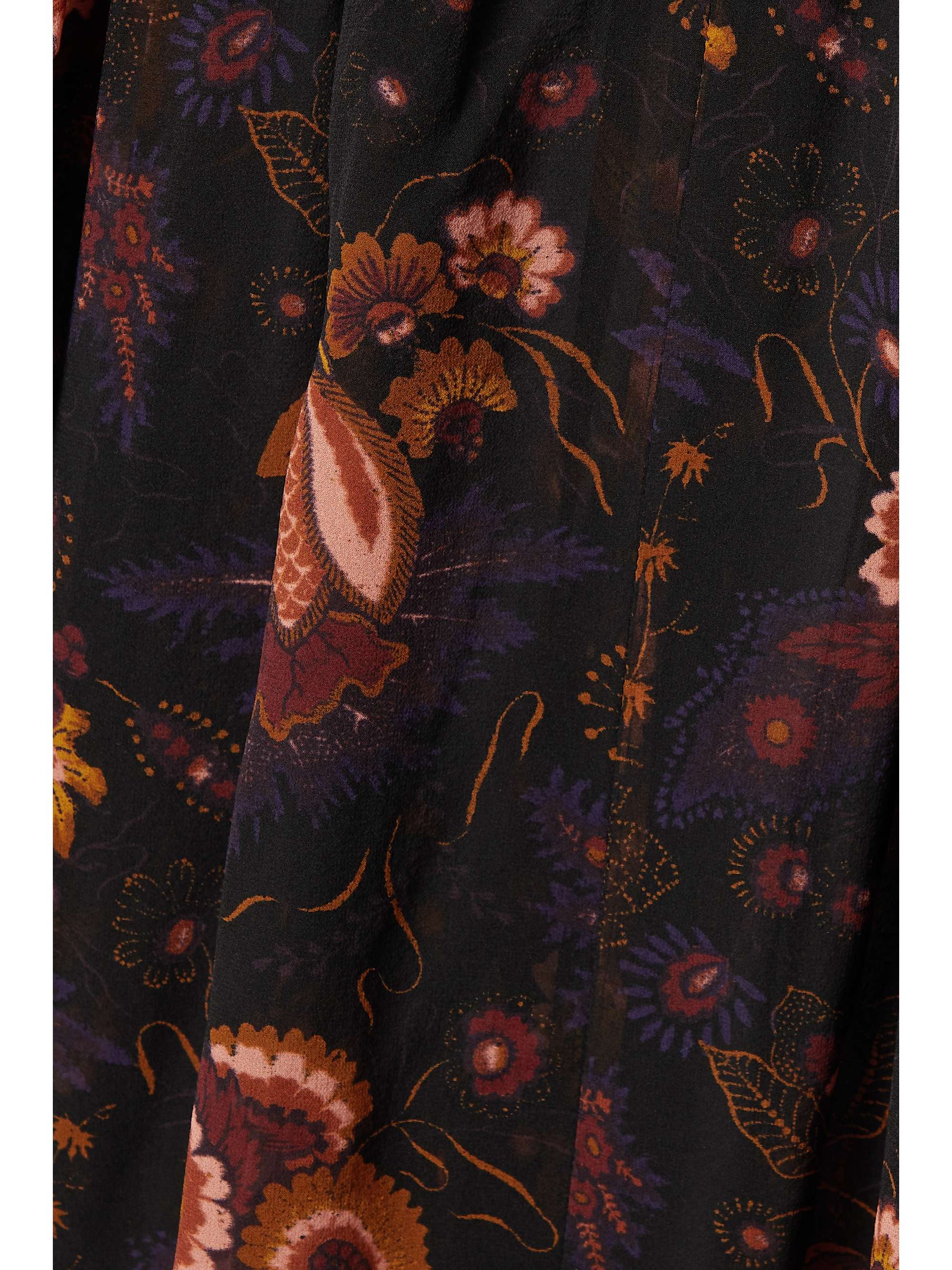 ULLA JOHNSON Miray ruffled floral-print silk-georgette blouse