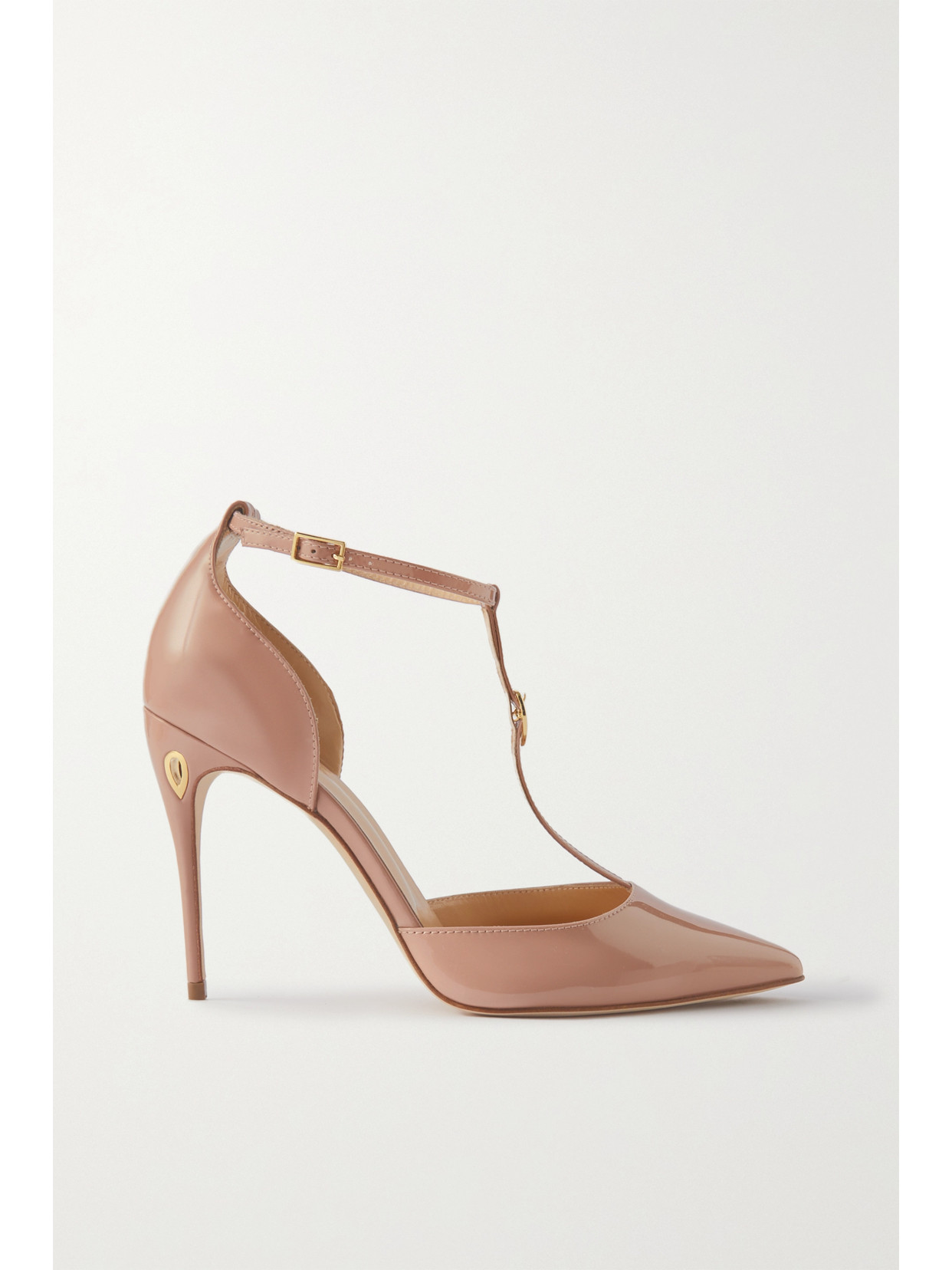 Jennifer Chamandi Donato 105 Patent-leather Pumps - Neutrals