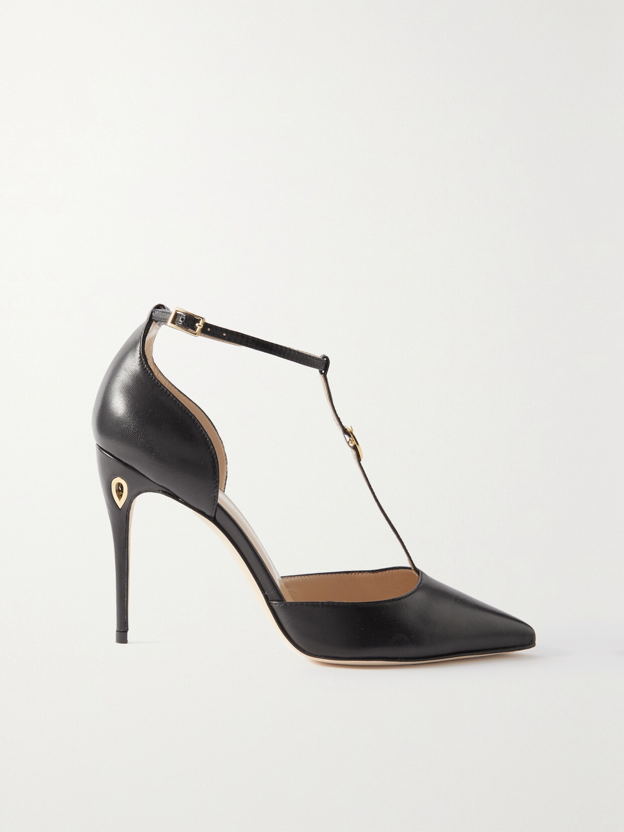 Jennifer Chamandi Donato 105 Leather Pumps In Schwarz
