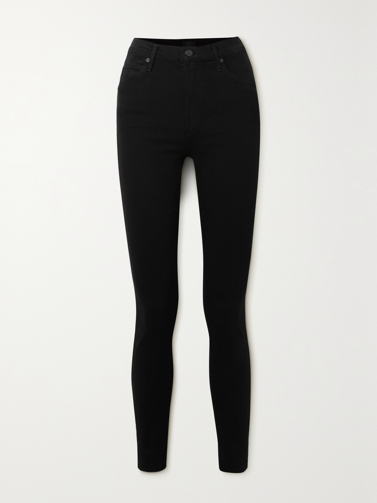 Shop Citizens Of Humanity Chrissy High-rise Skinny Jeans In Black