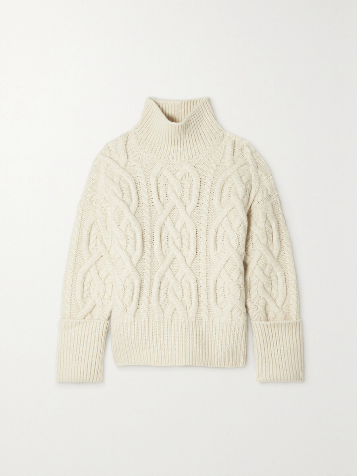 Citizens of Humanity - Zola Cable-knit Cashmere Turtleneck Sweater - Ivory