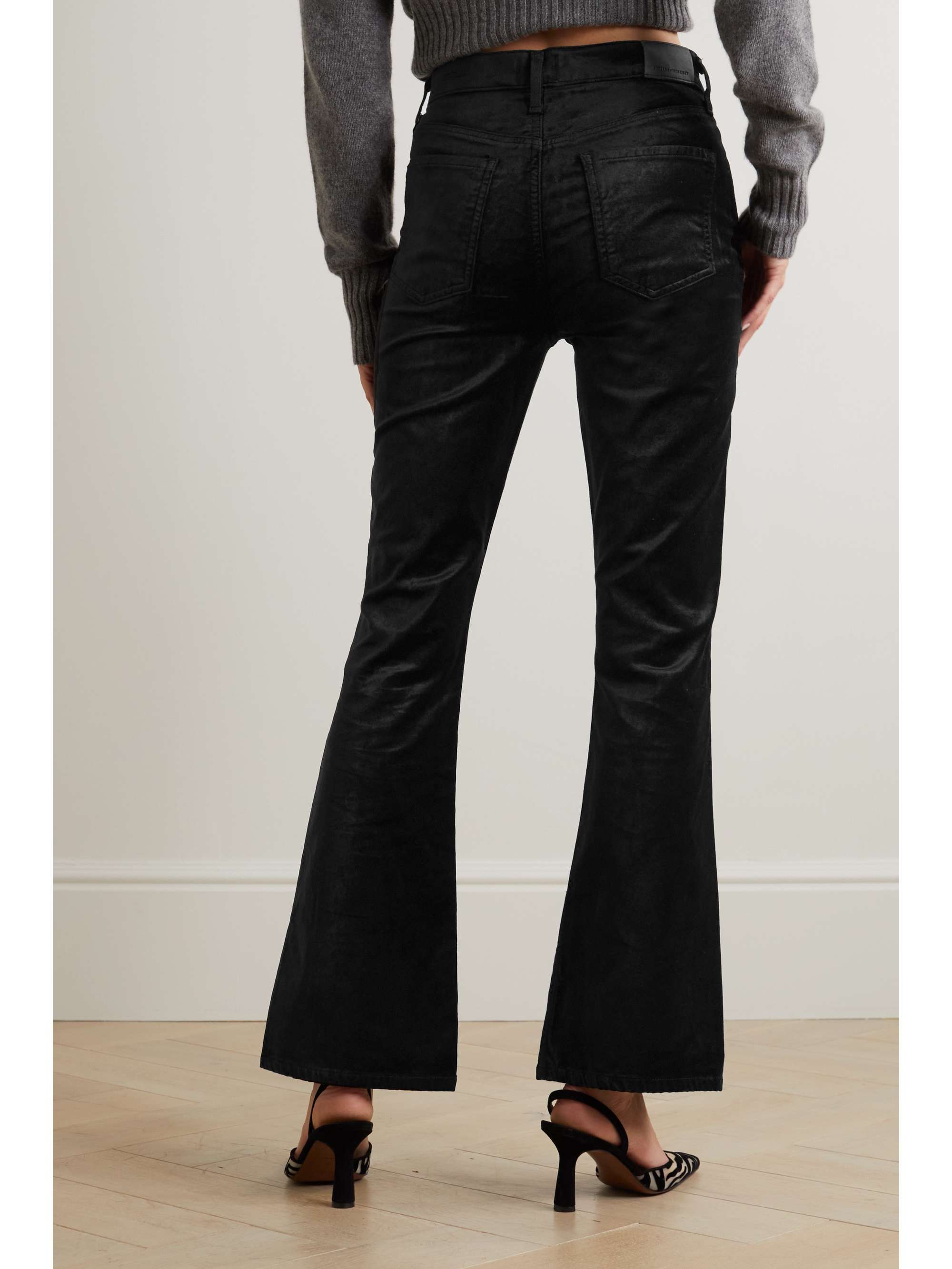 CITIZENS OF HUMANITY Lilah velvet flared pants | NET-A-PORTER