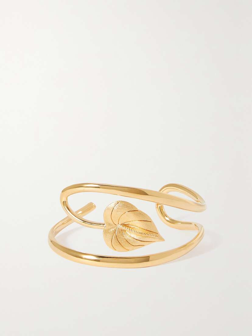 Anissa Kermiche Fl-oral Gold-plated Bangle