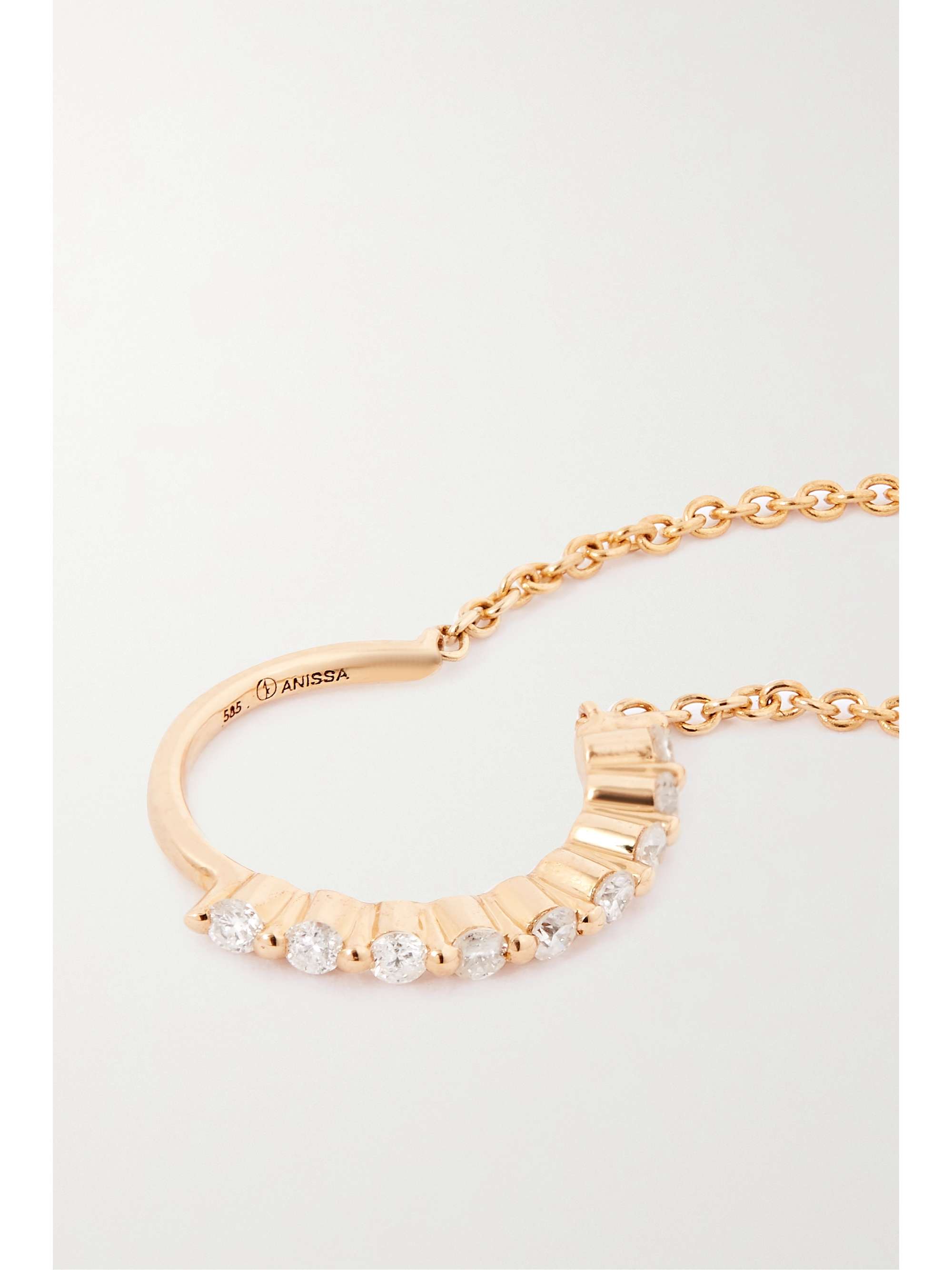 ANISSA KERMICHE 14-karat gold diamond ear cuff