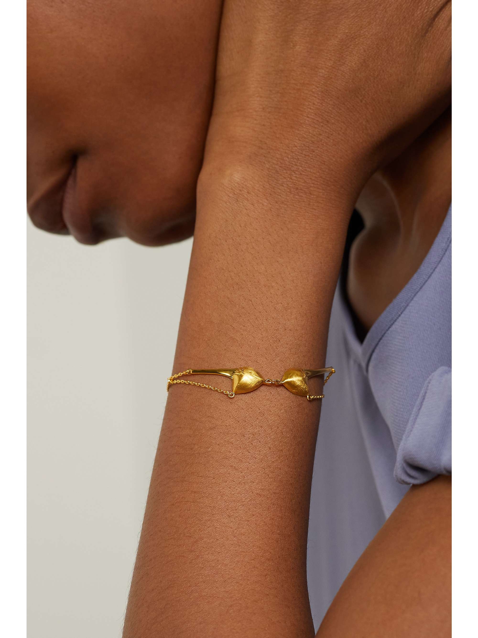 ANISSA KERMICHE Bra-celet gold-plated bracelet