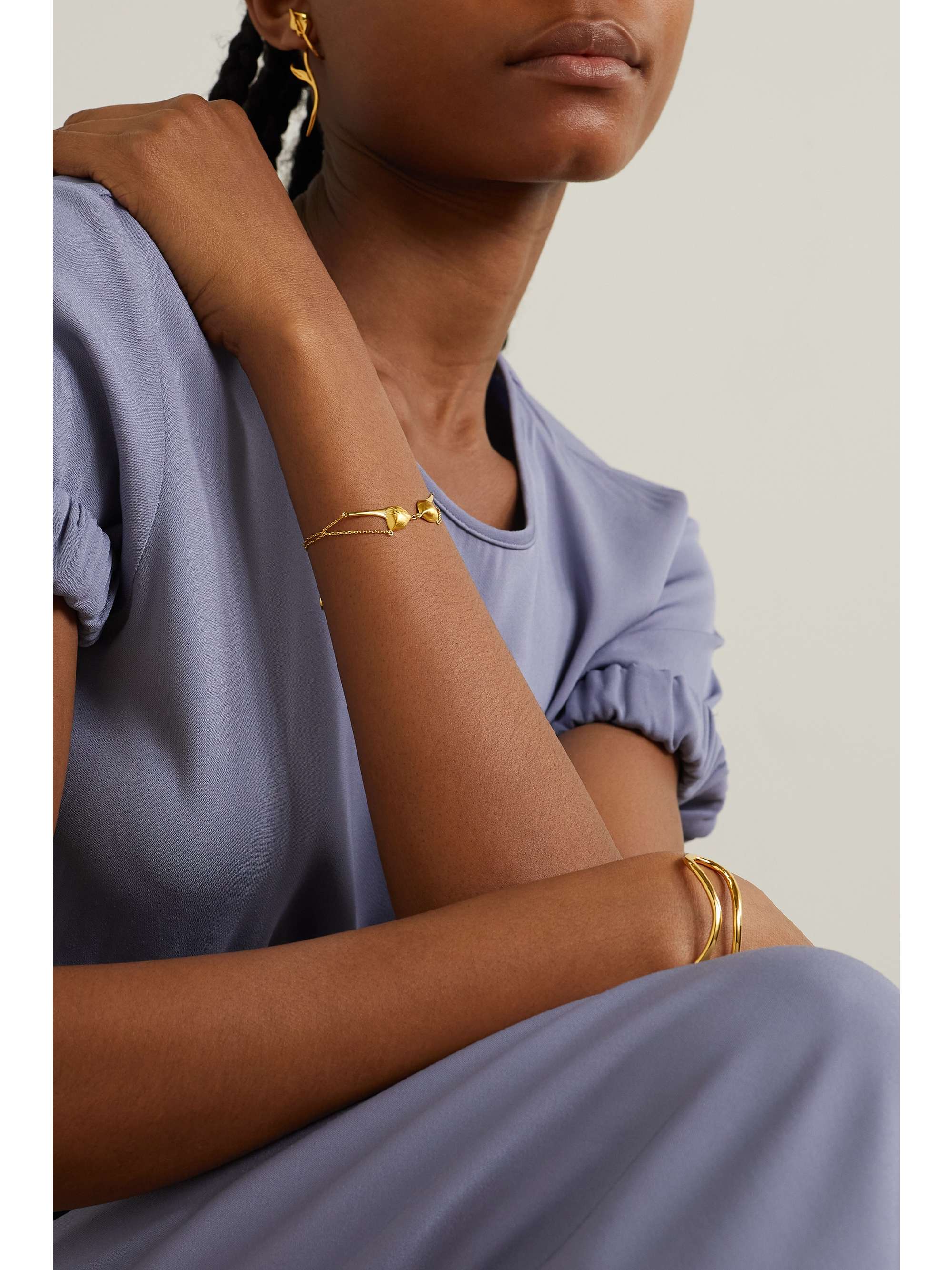 ANISSA KERMICHE Bra-celet gold-plated bracelet