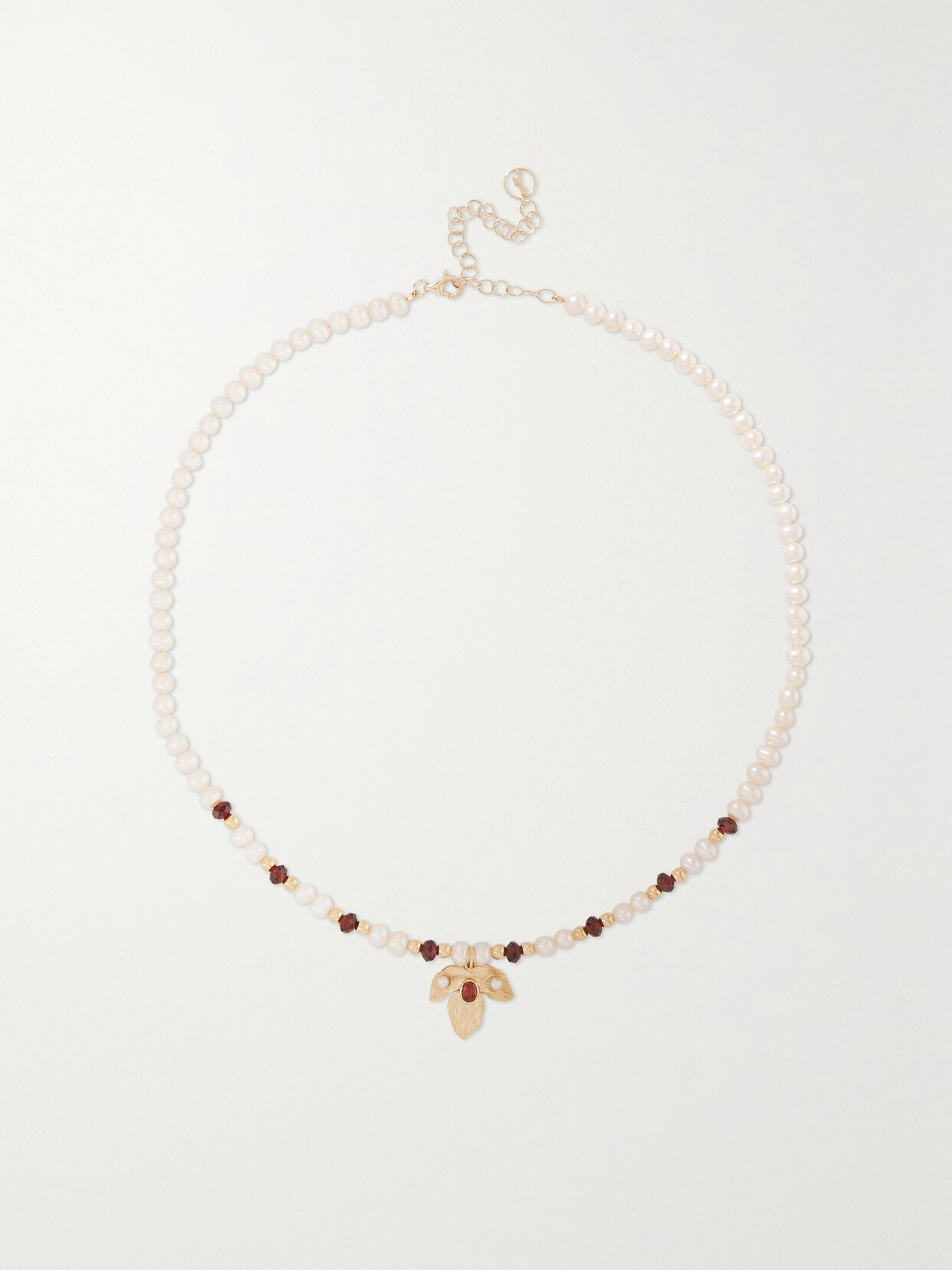 Anissa Kermiche - Maternity Leaf 9-karat Gold, Quartz And Pearl Necklace - One size