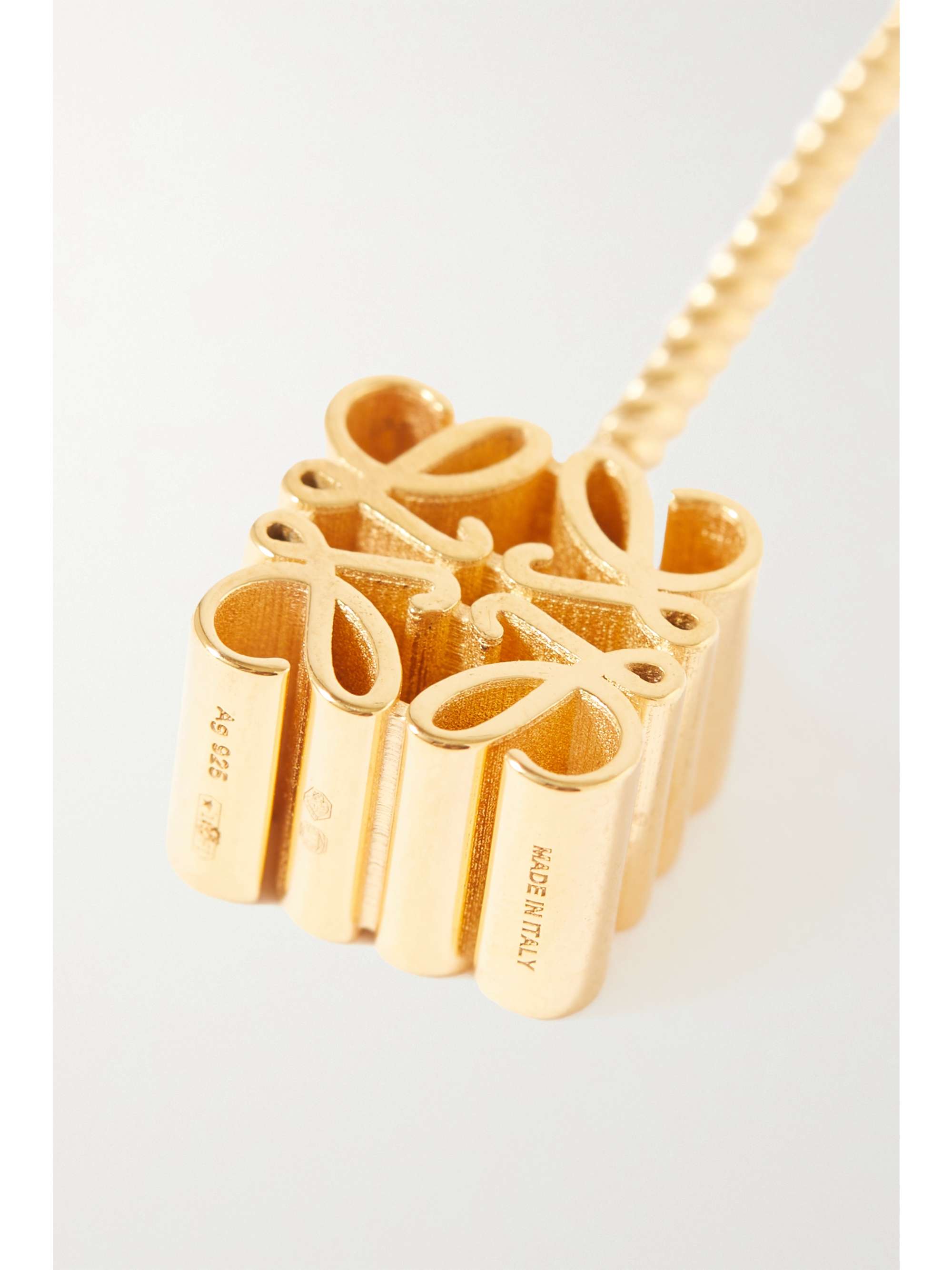 LOEWE Anagram gold-plated earrings