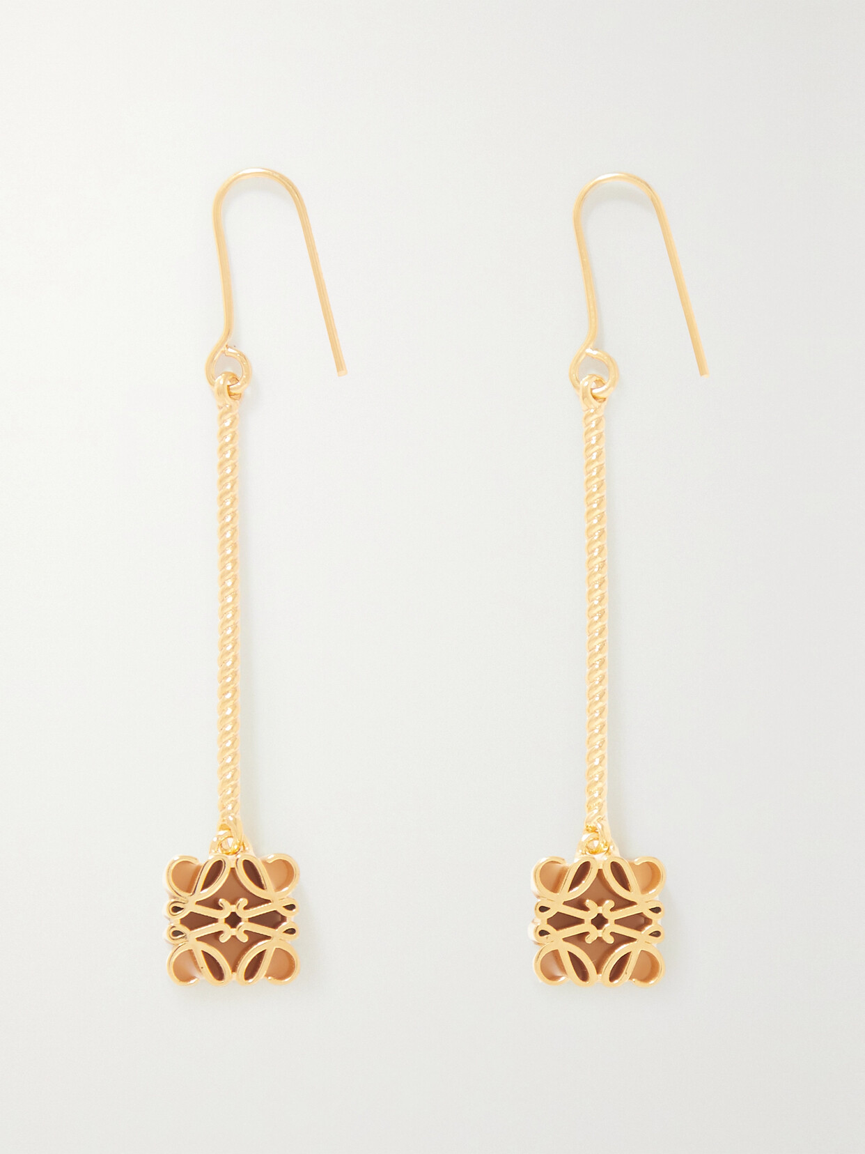 Loewe - Anagram Gold-plated Earrings - One size