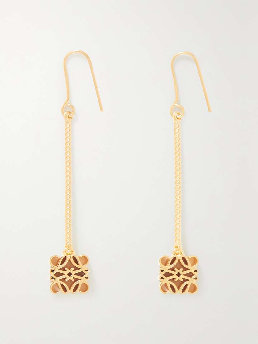 Loewe Anagram Gold-plated Earrings