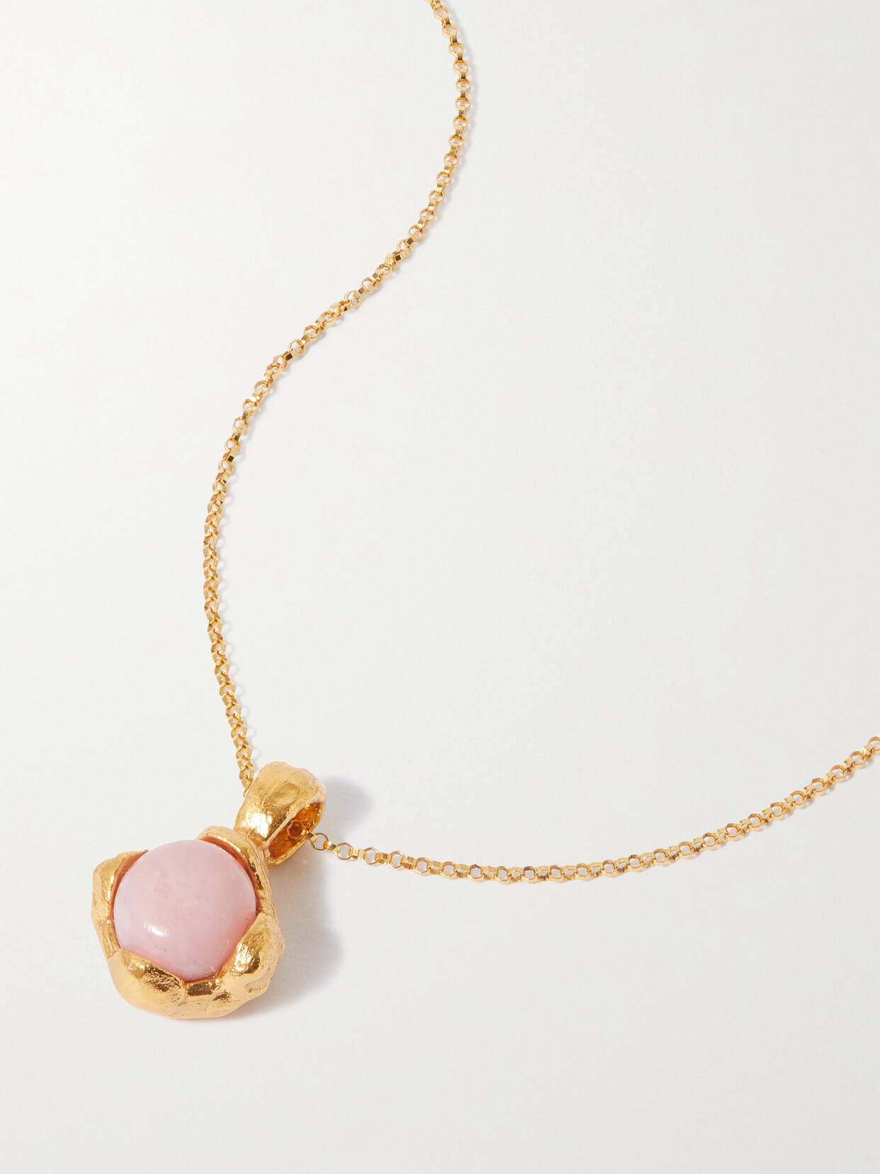 Alighieri - The Tramonto Gold-plated Opal Necklace - One size