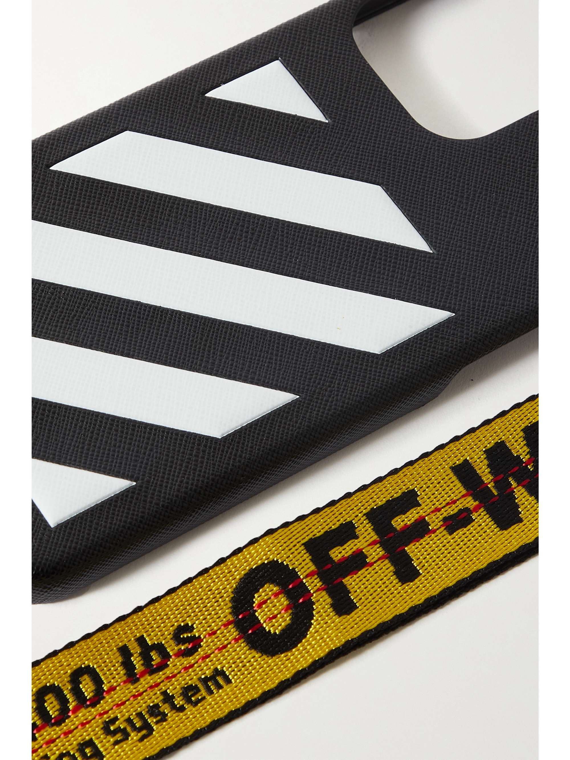 OFF-WHITE Blinder bedruckte iPhone 13 Max-Hülle aus PVC