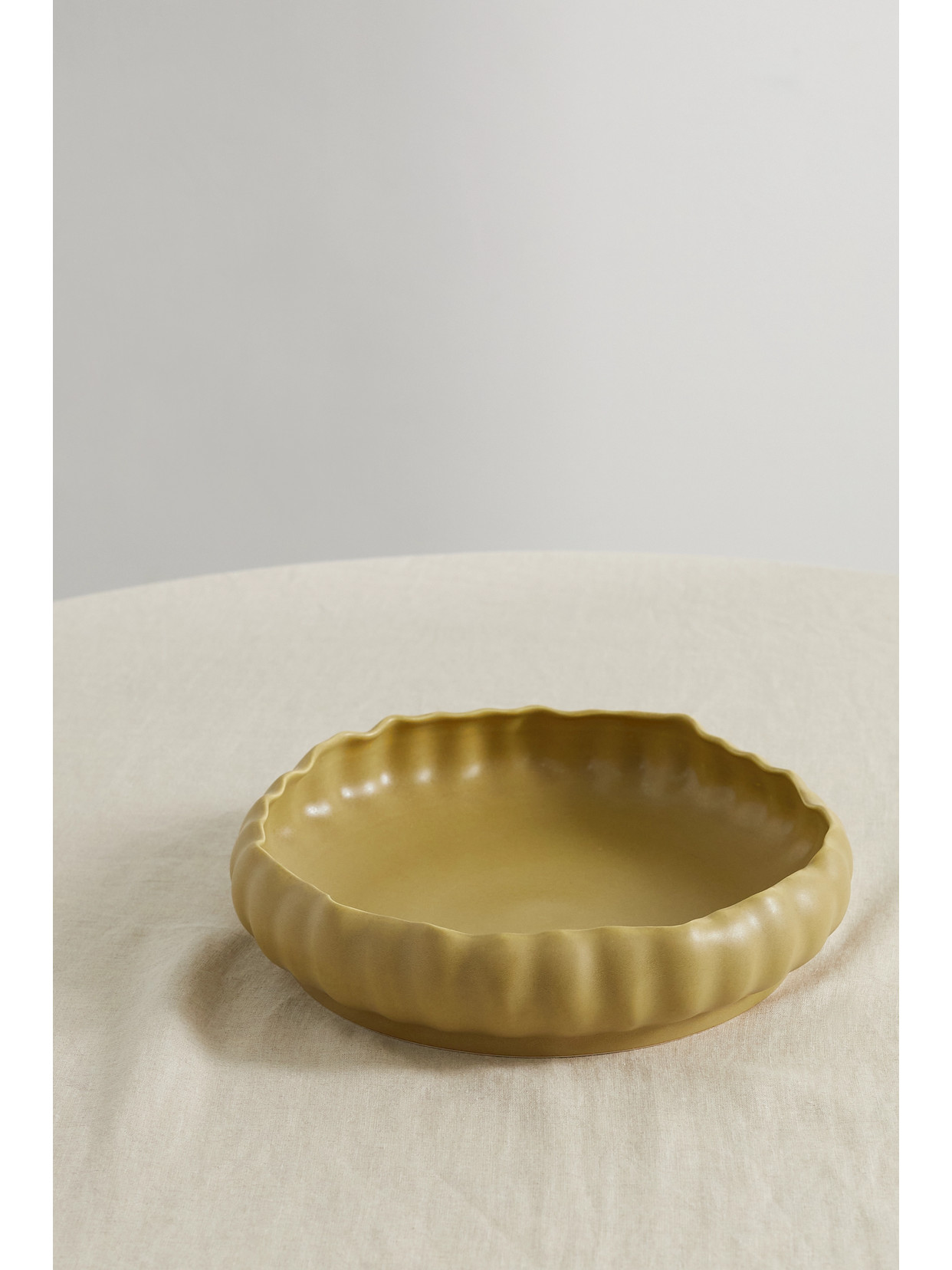 Marloe Marloe - + Net Sustain Chloe Ceramic Serving Bowl - Yellow