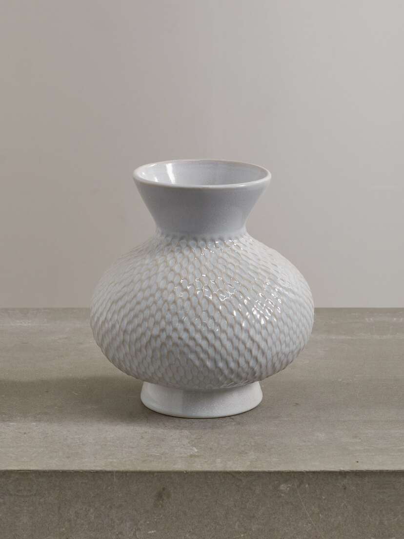 MARLOE MARLOE + Net Sustain Sloane Glazed Ceramic Vase