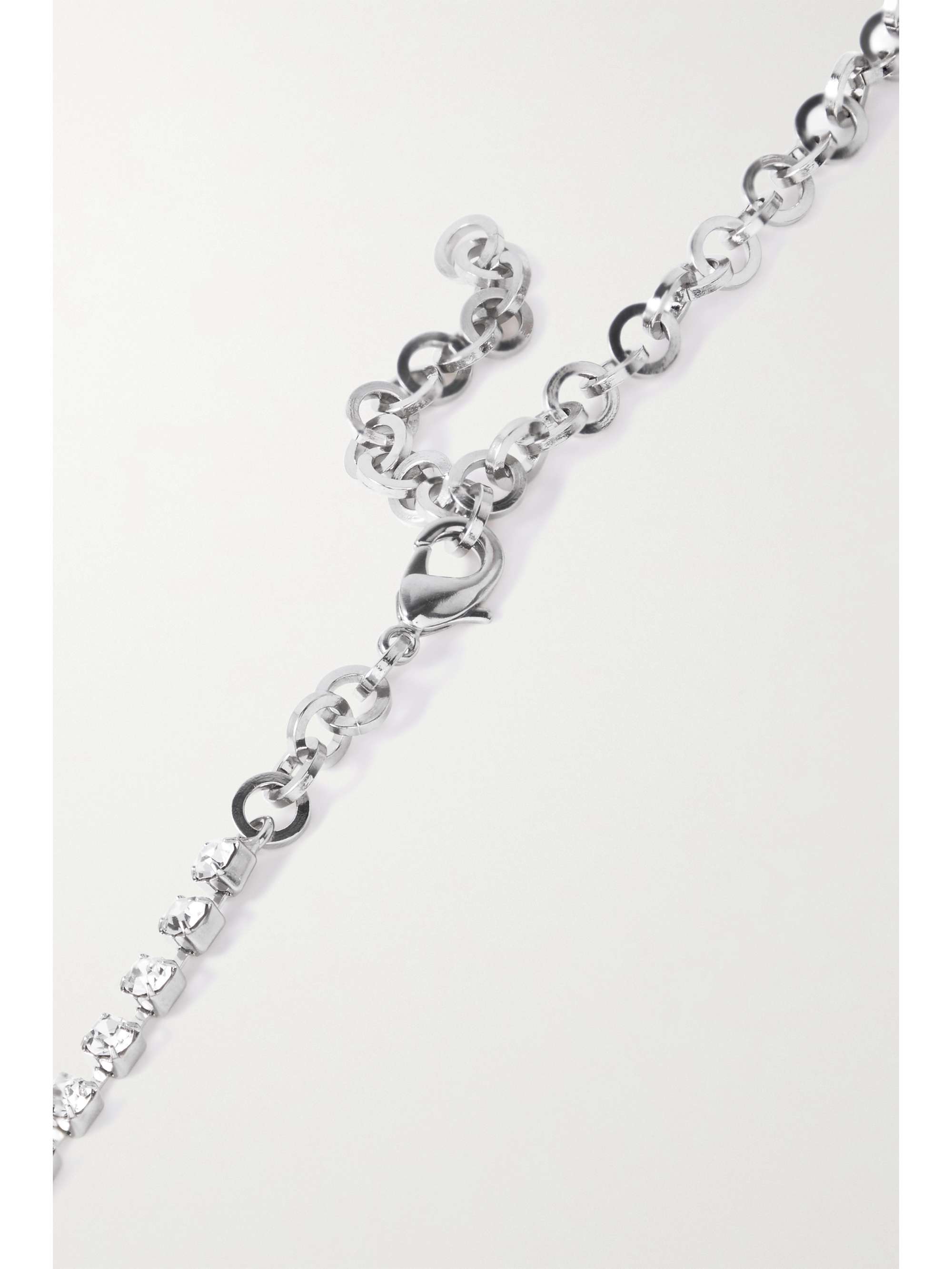 ALESSANDRA RICH Silver-tone crystal body chain