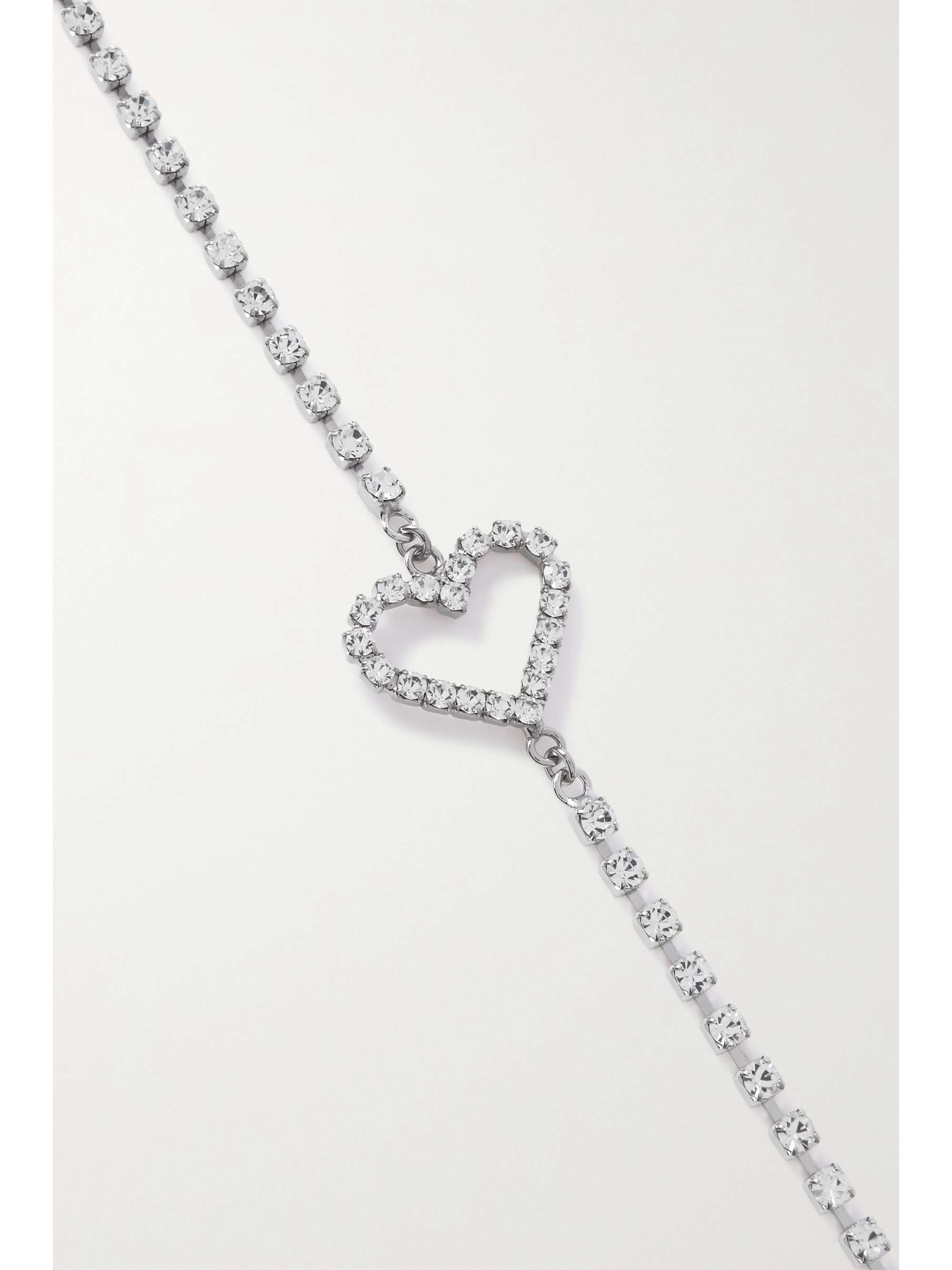 ALESSANDRA RICH Silver-tone crystal body chain