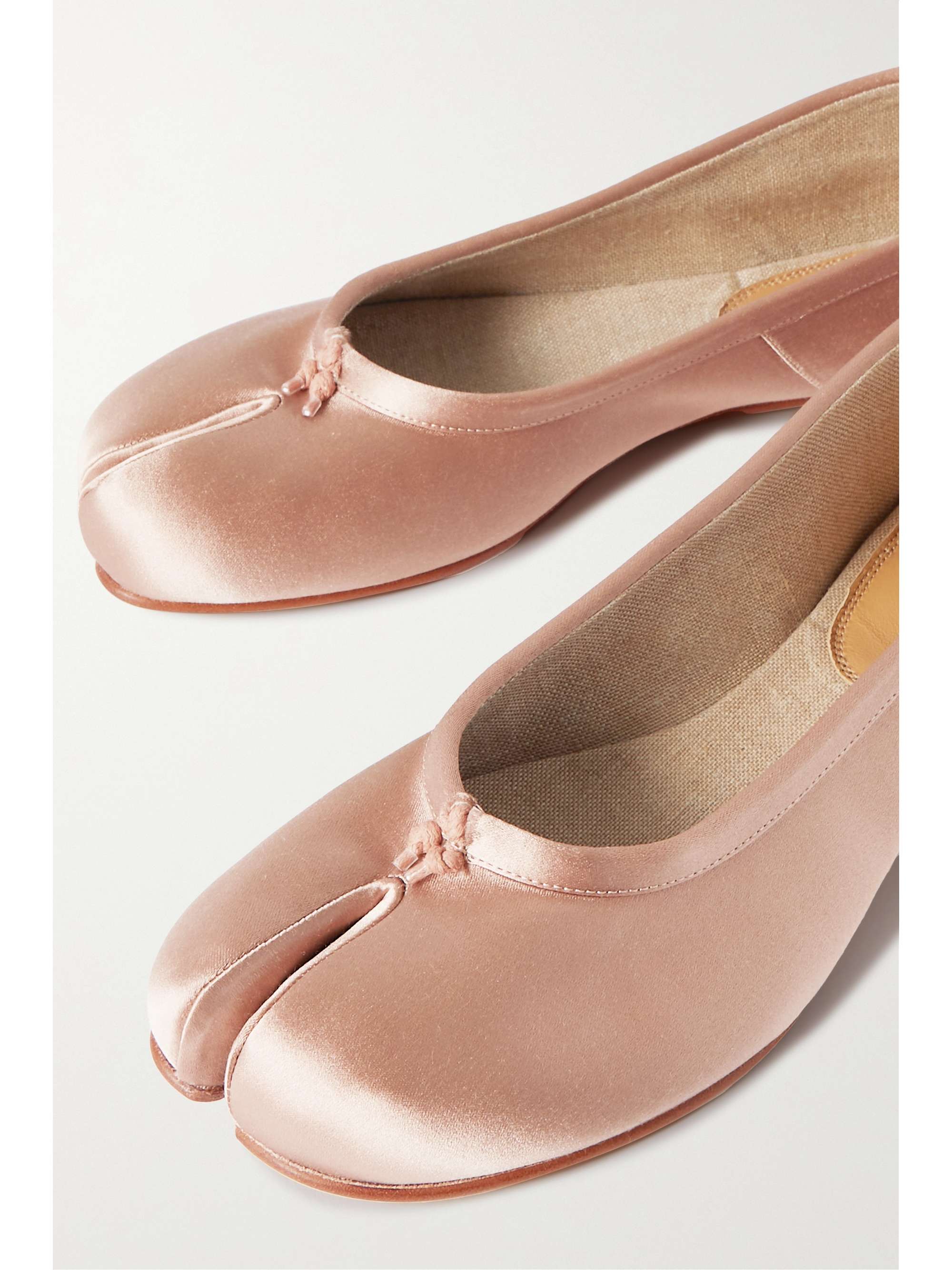 MAISON MARGIELA Tabi split-toe satin ballet flats