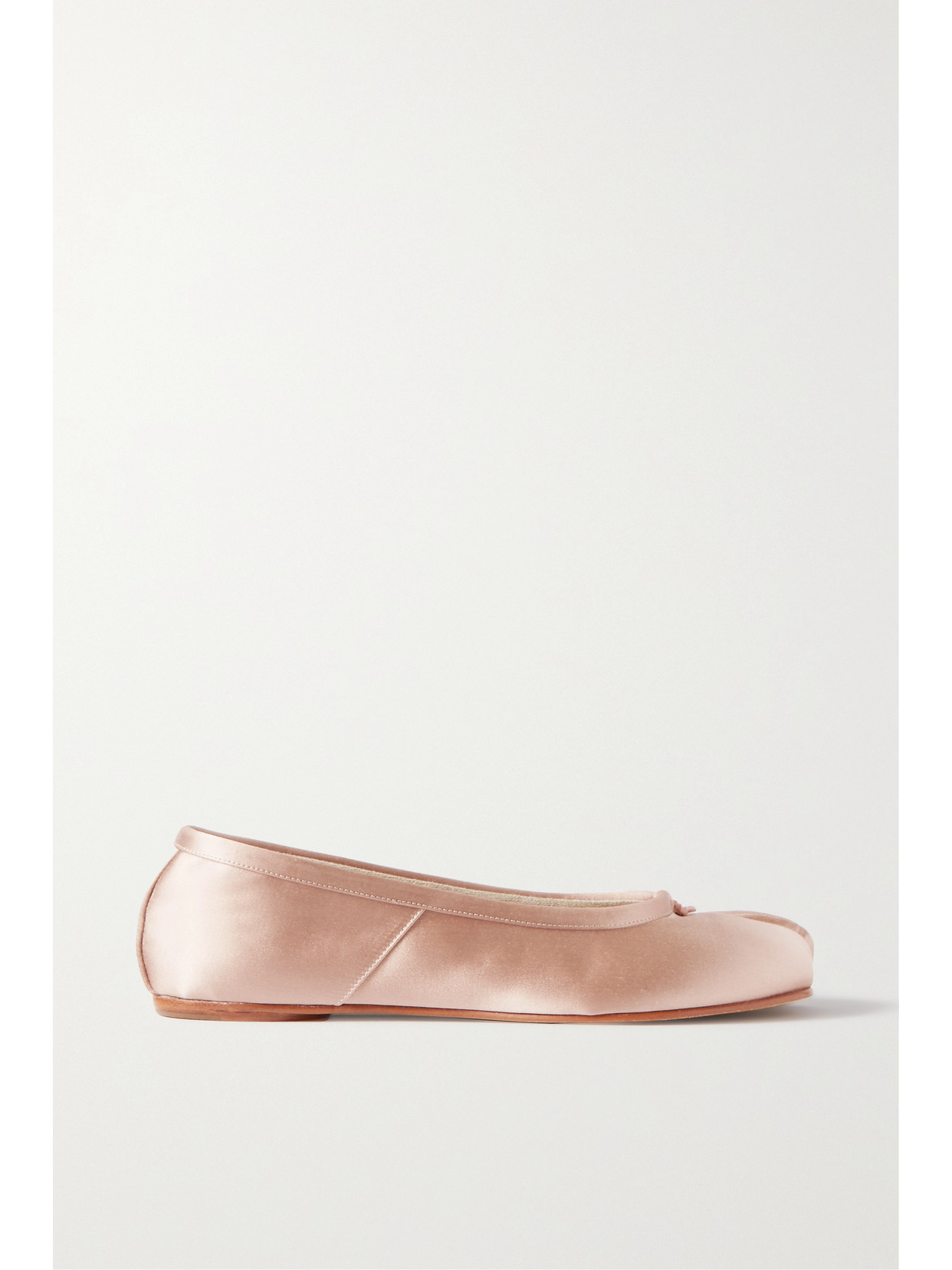 MAISON MARGIELA TABI SPLIT-TOE SATIN BALLET FLATS