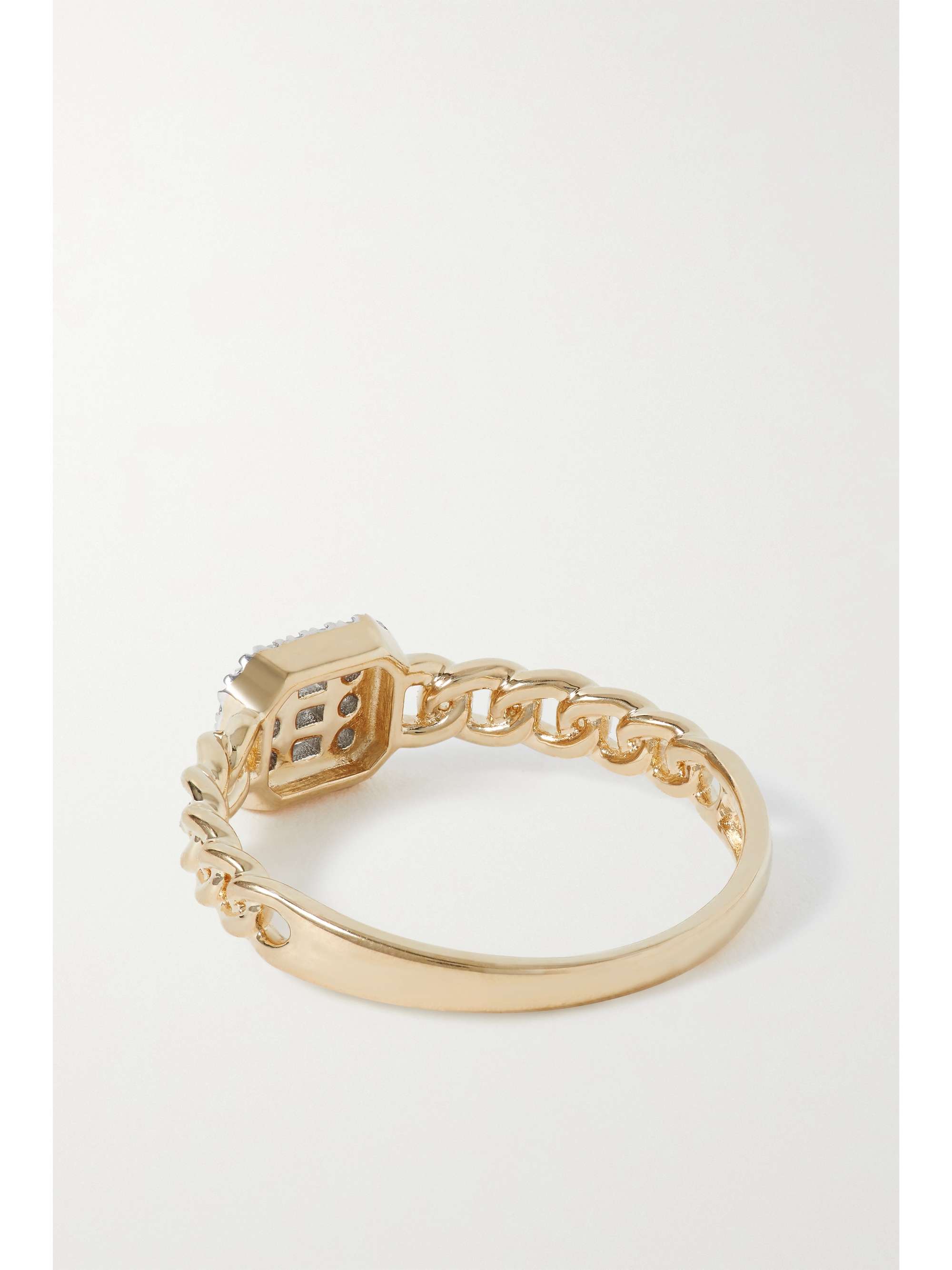 STONE AND STRAND Deluxe Shield of Strength 10karat gold diamond ring