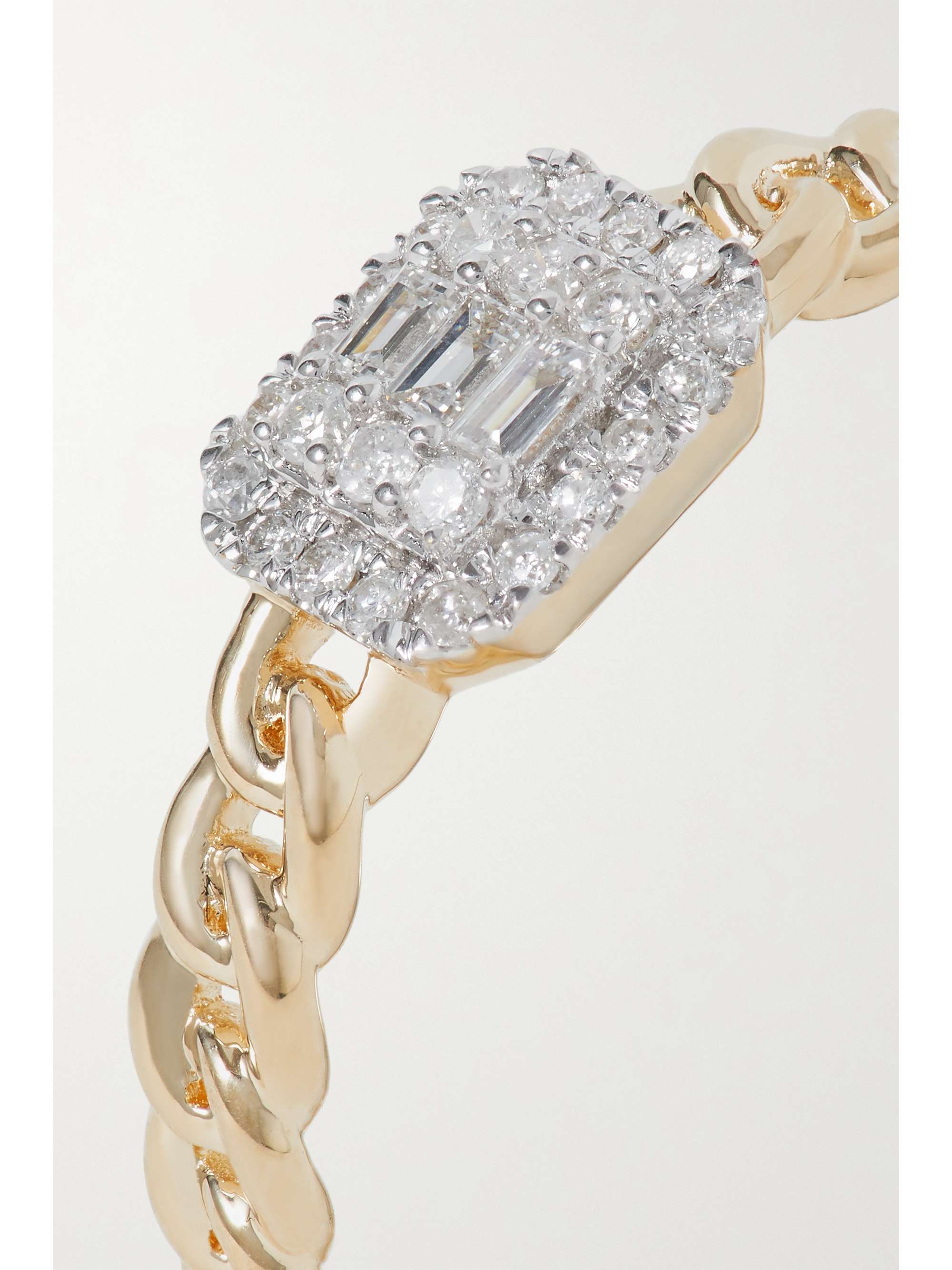 STONE AND STRAND Deluxe Shield of Strength 10karat gold diamond ring