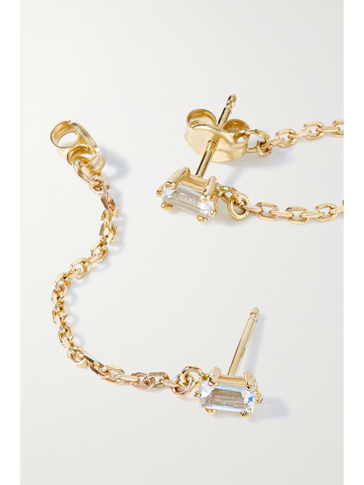 Stone And Strand 10-karat Gold Topaz Earrings In Gold