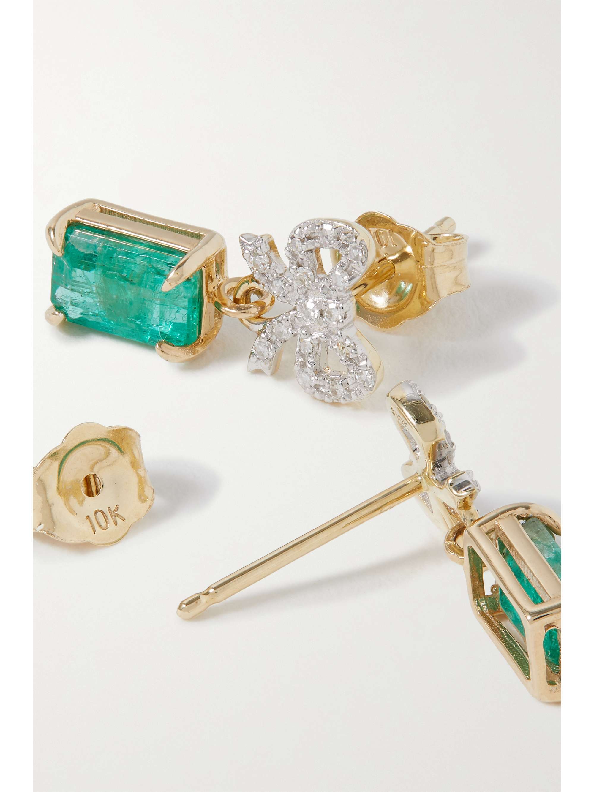 STONE AND STRAND Green Goddess 10karat gold, emerald and diamond