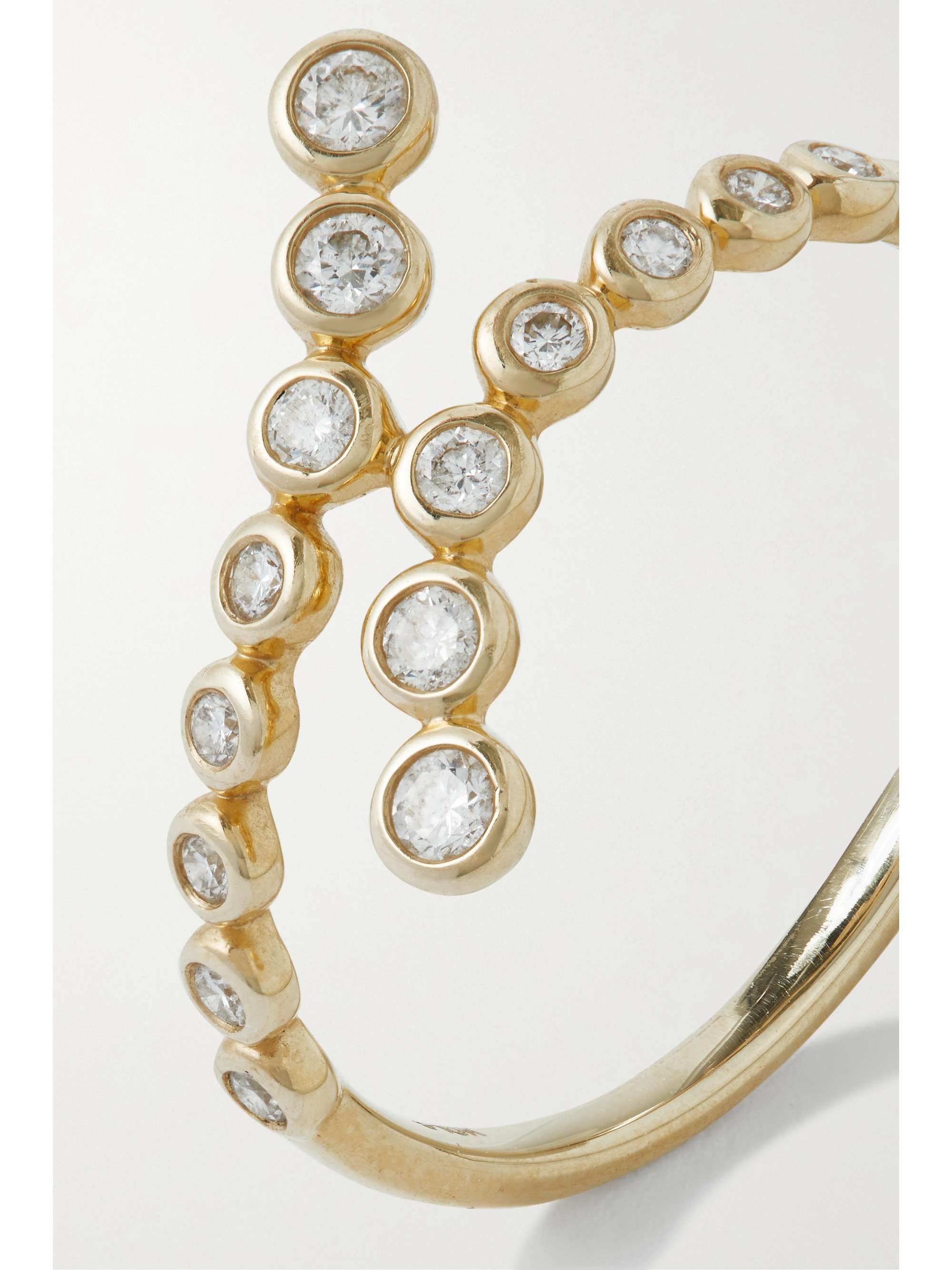 STONE AND STRAND 10karat gold diamond ring NETAPORTER