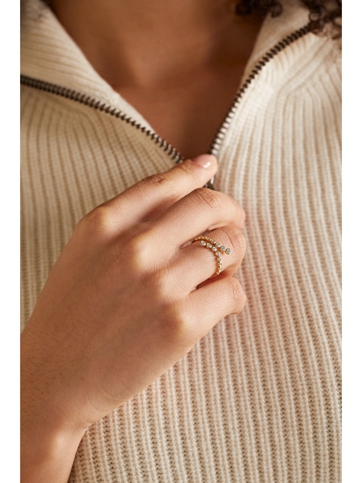 Stone And Strand 10-karat Gold Diamond Ring In Gold
