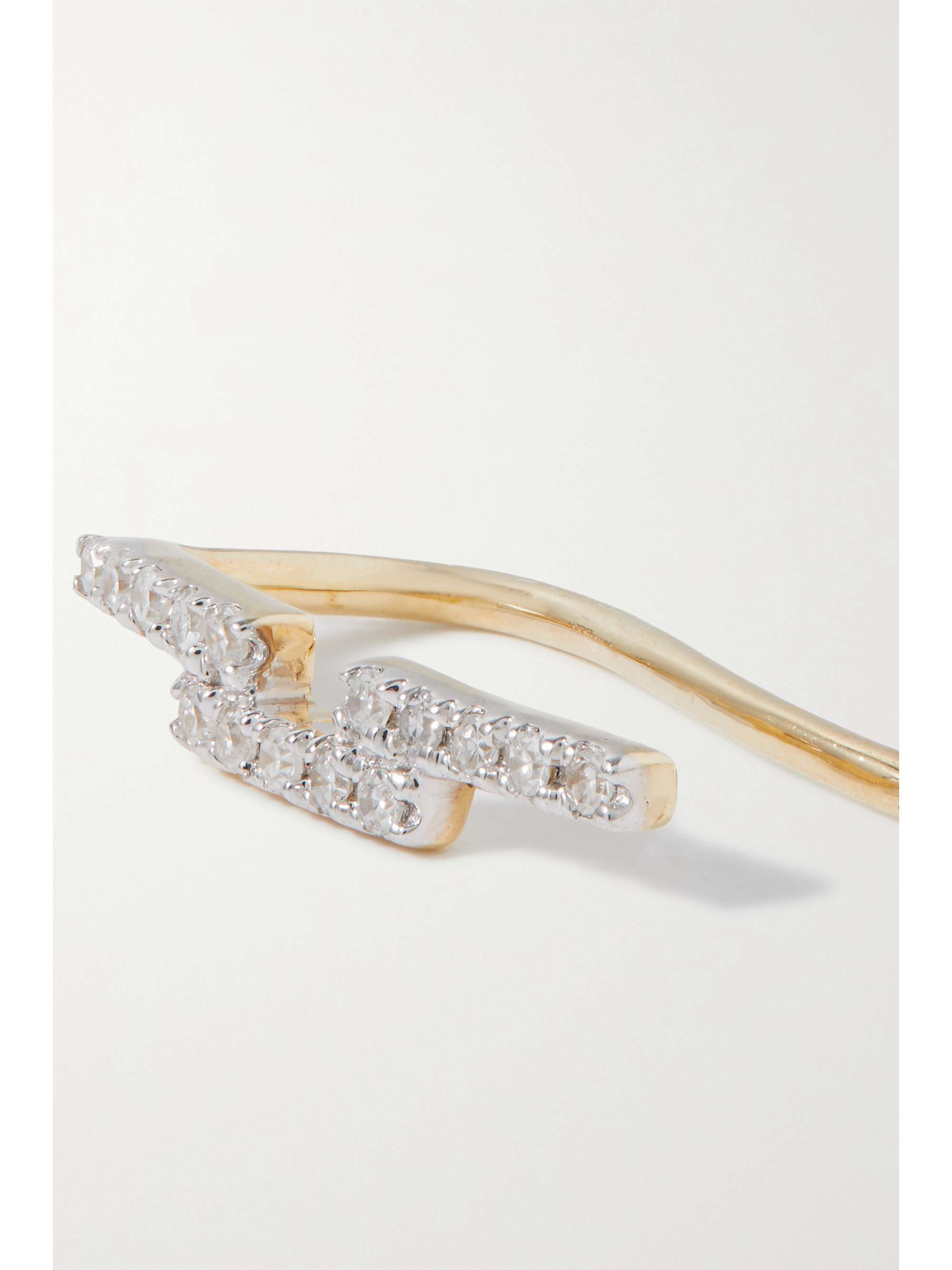 STONE AND STRAND Layer By Layer 10-karat gold diamond ear cuff