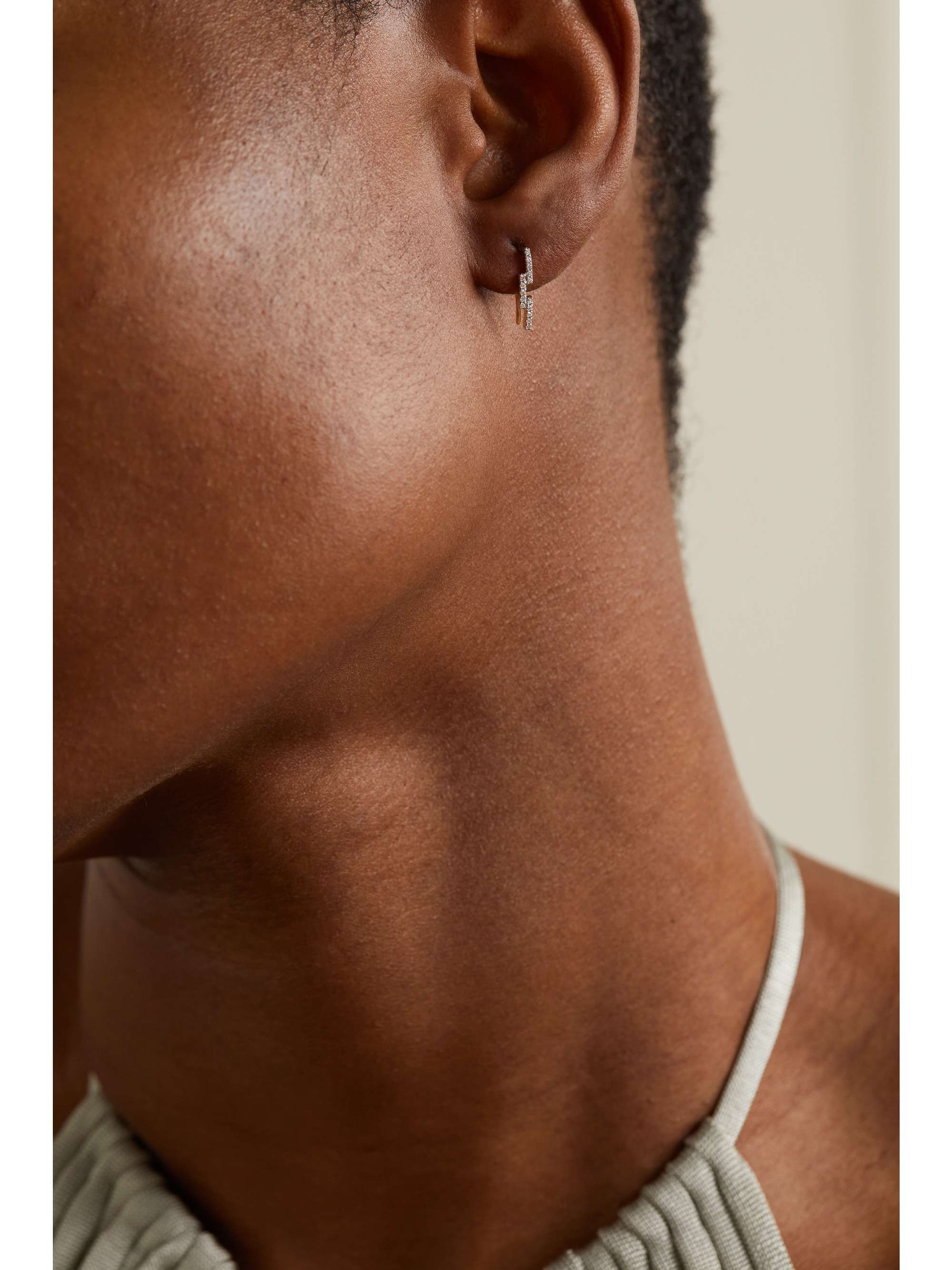 STONE AND STRAND Layer By Layer 10-karat gold diamond ear cuff