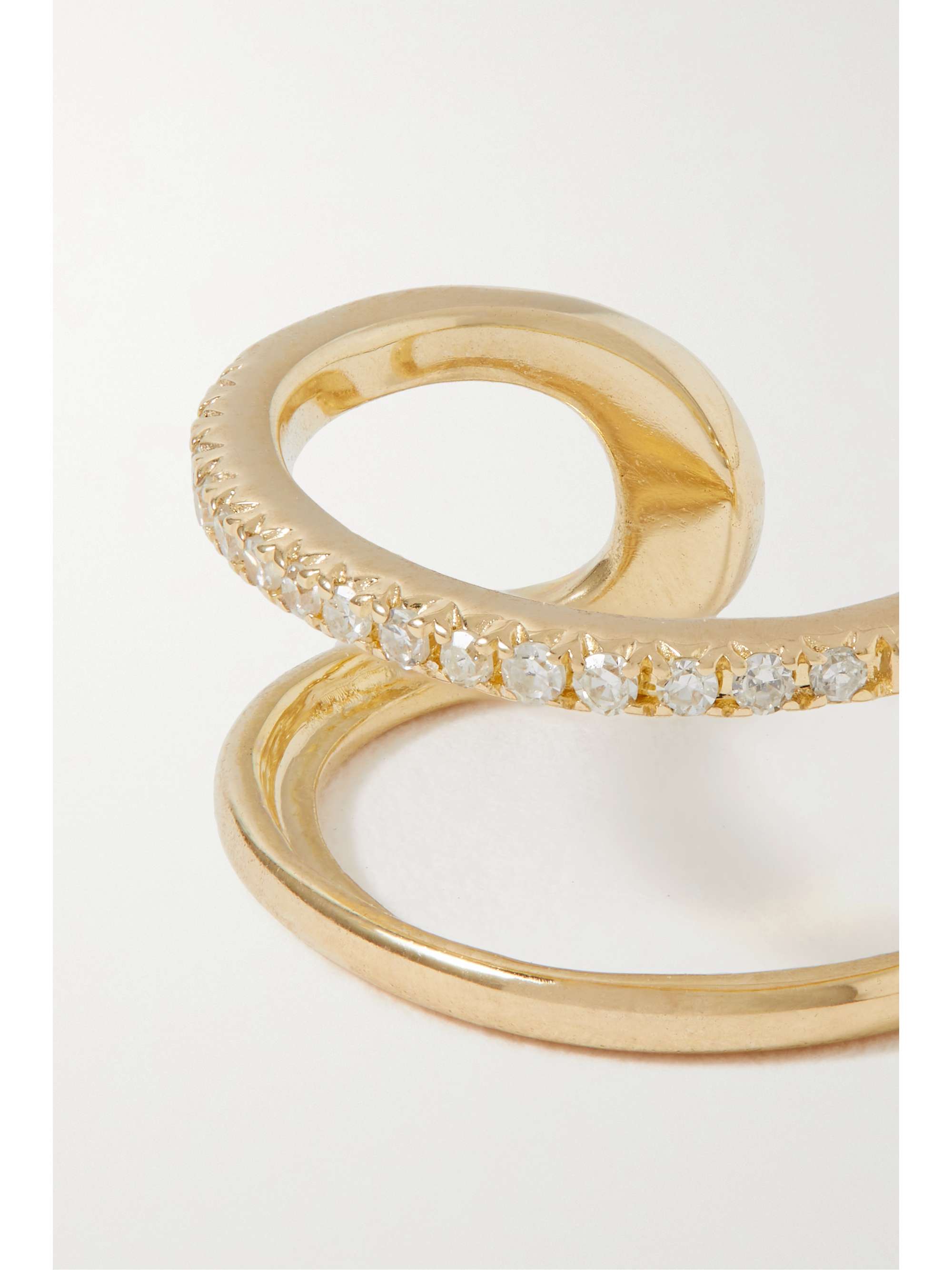 STONE AND STRAND 10-karat gold diamond ear cuff