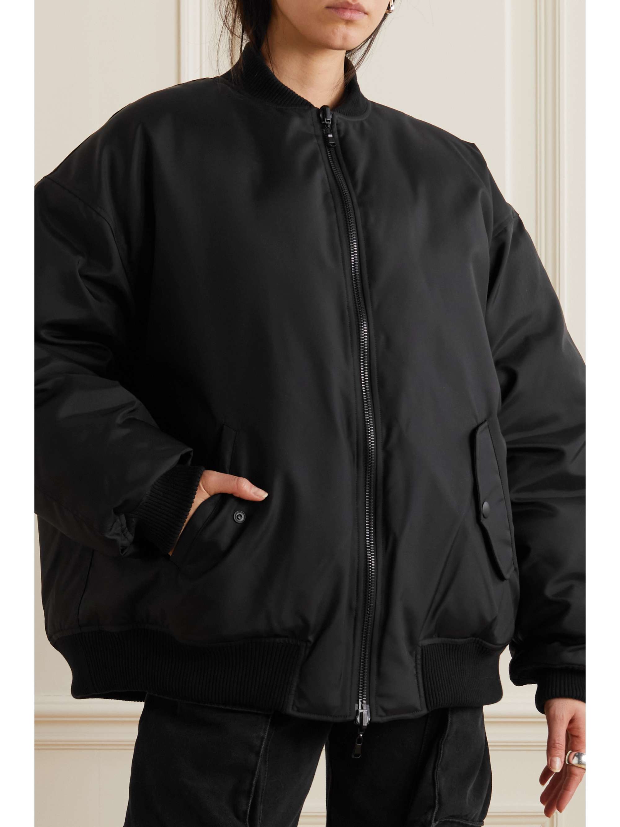 WARDROBE.NYC Reversible quilted shell bomber jacket