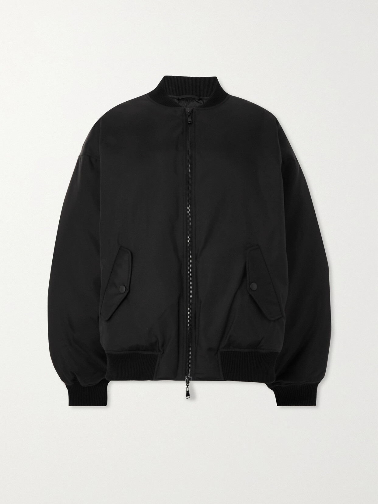 Wardrobe.nyc Nylon Reversible Bomber Jacket In Black