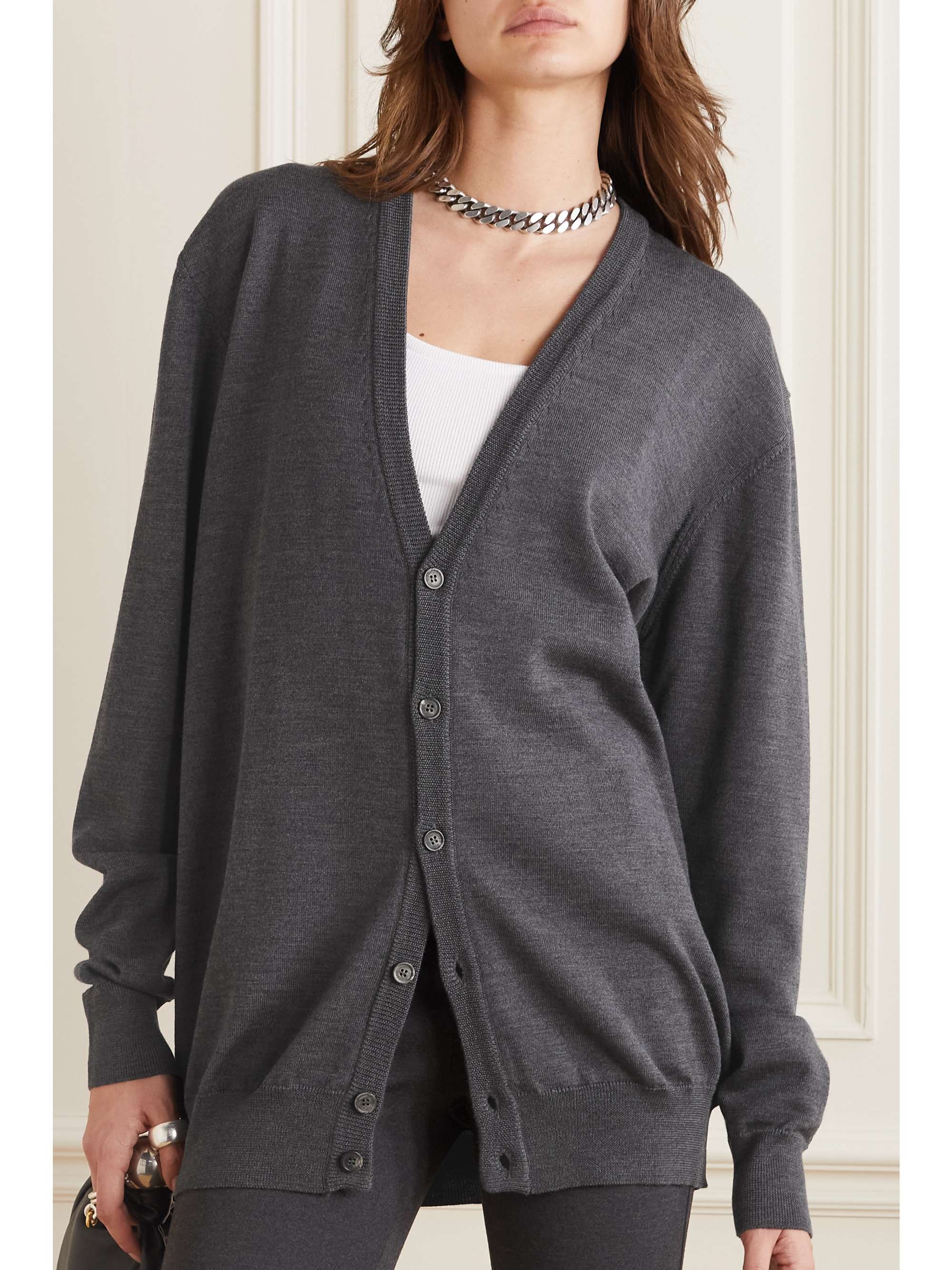 WARDROBE.NYC Merino wool cardigan NETAPORTER