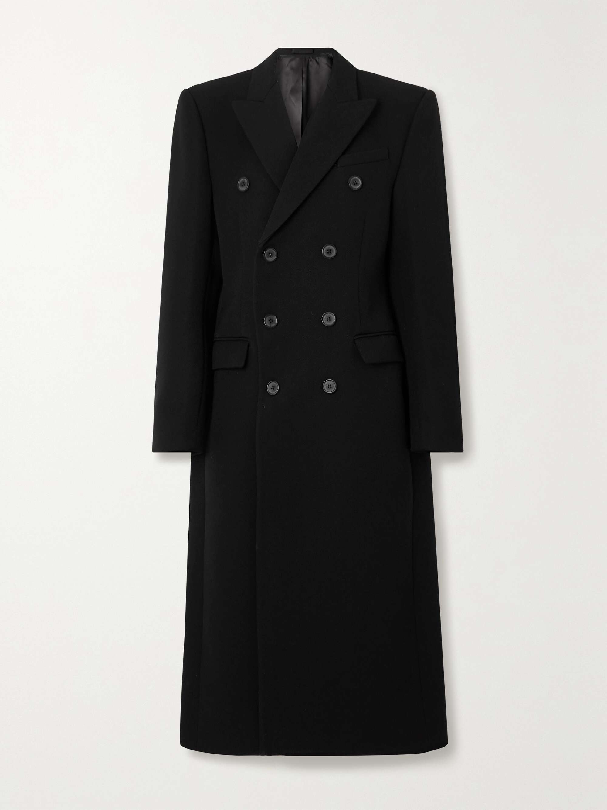 WARDROBE.NYC Doublebreasted merino wooltwill coat NETAPORTER