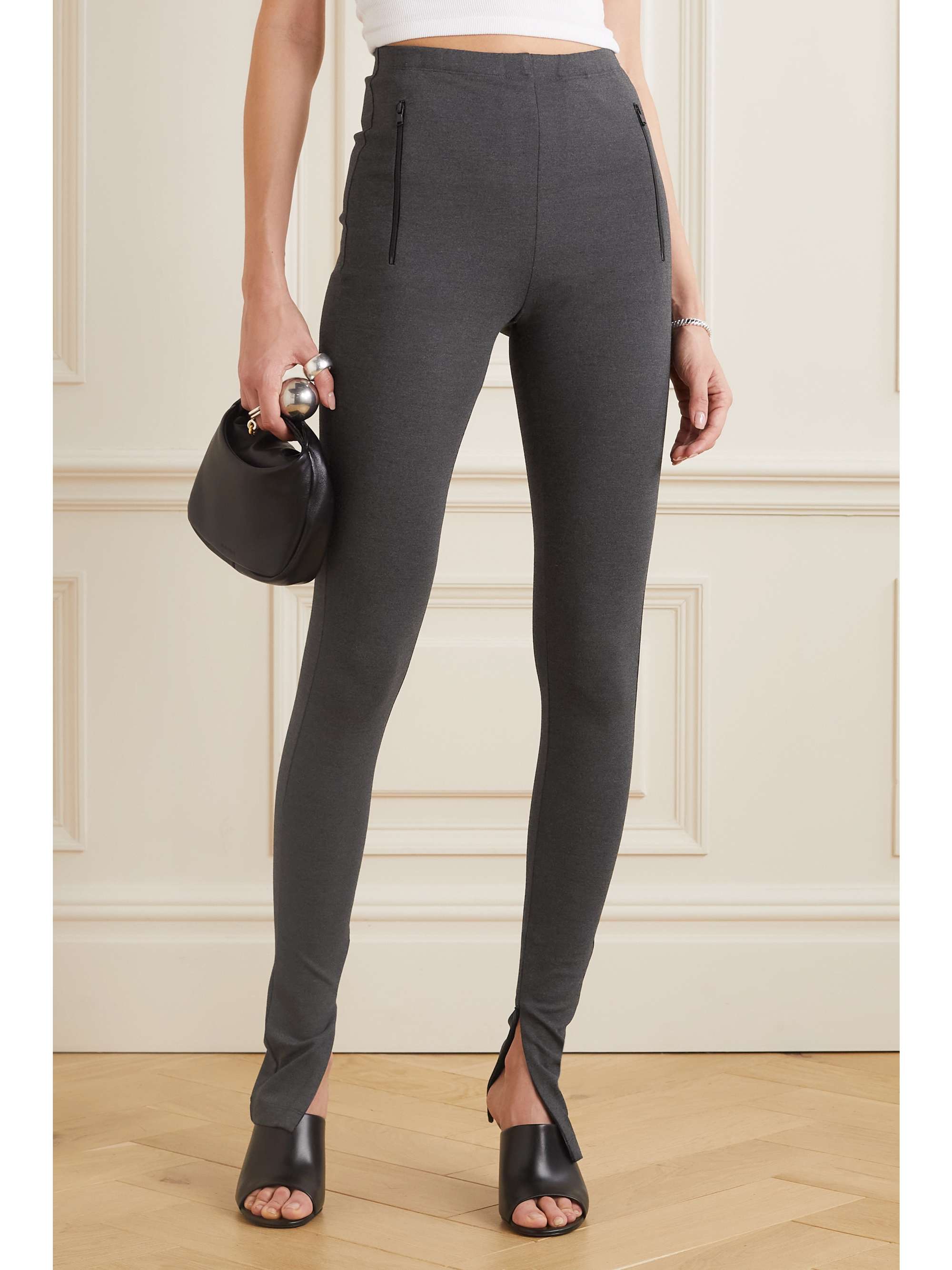 WARDROBE.NYC Stretch-ponte leggings
