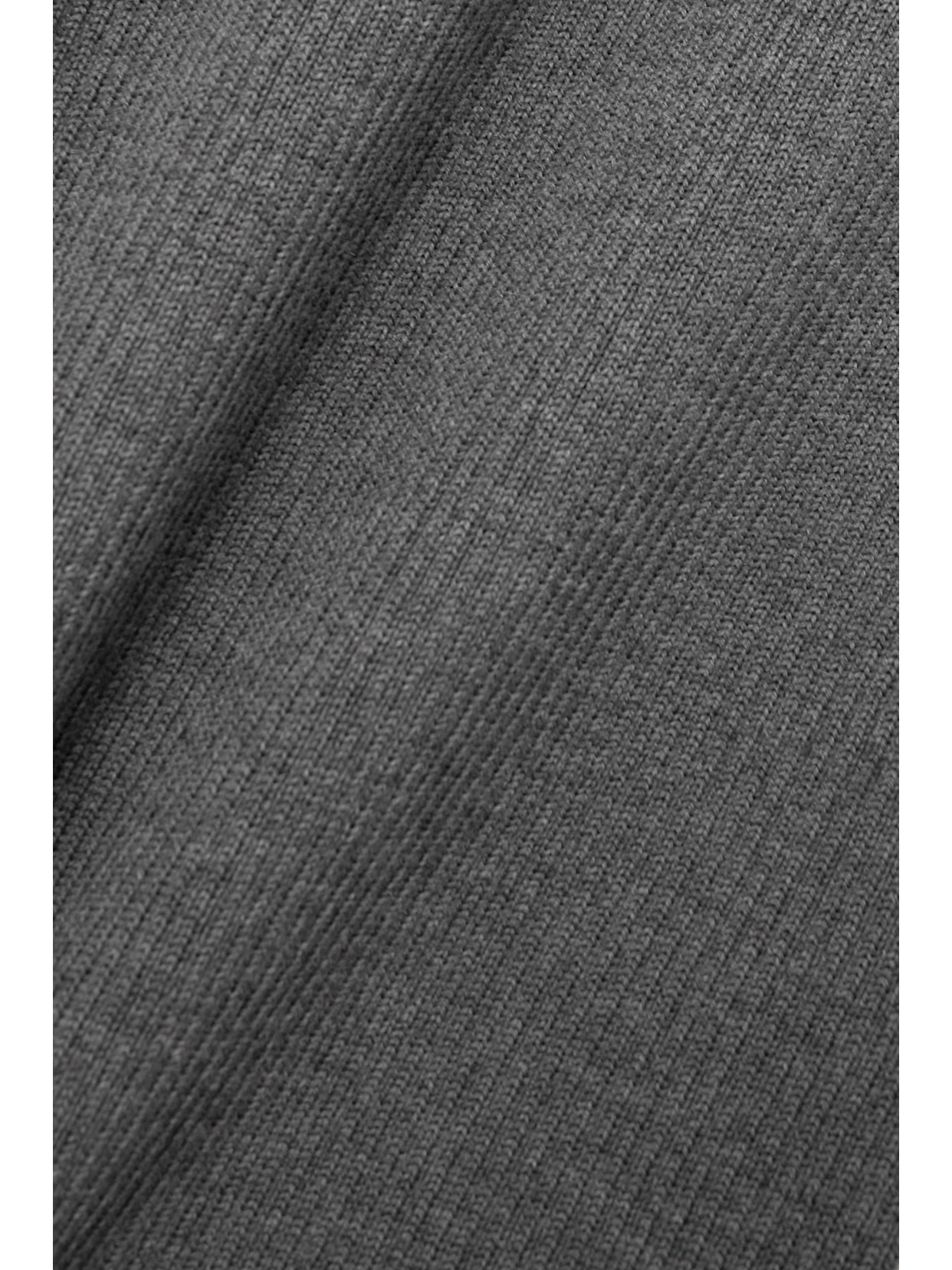 Wardrobe.nyc Ribbed Merino Wool Mini Dress In Gray