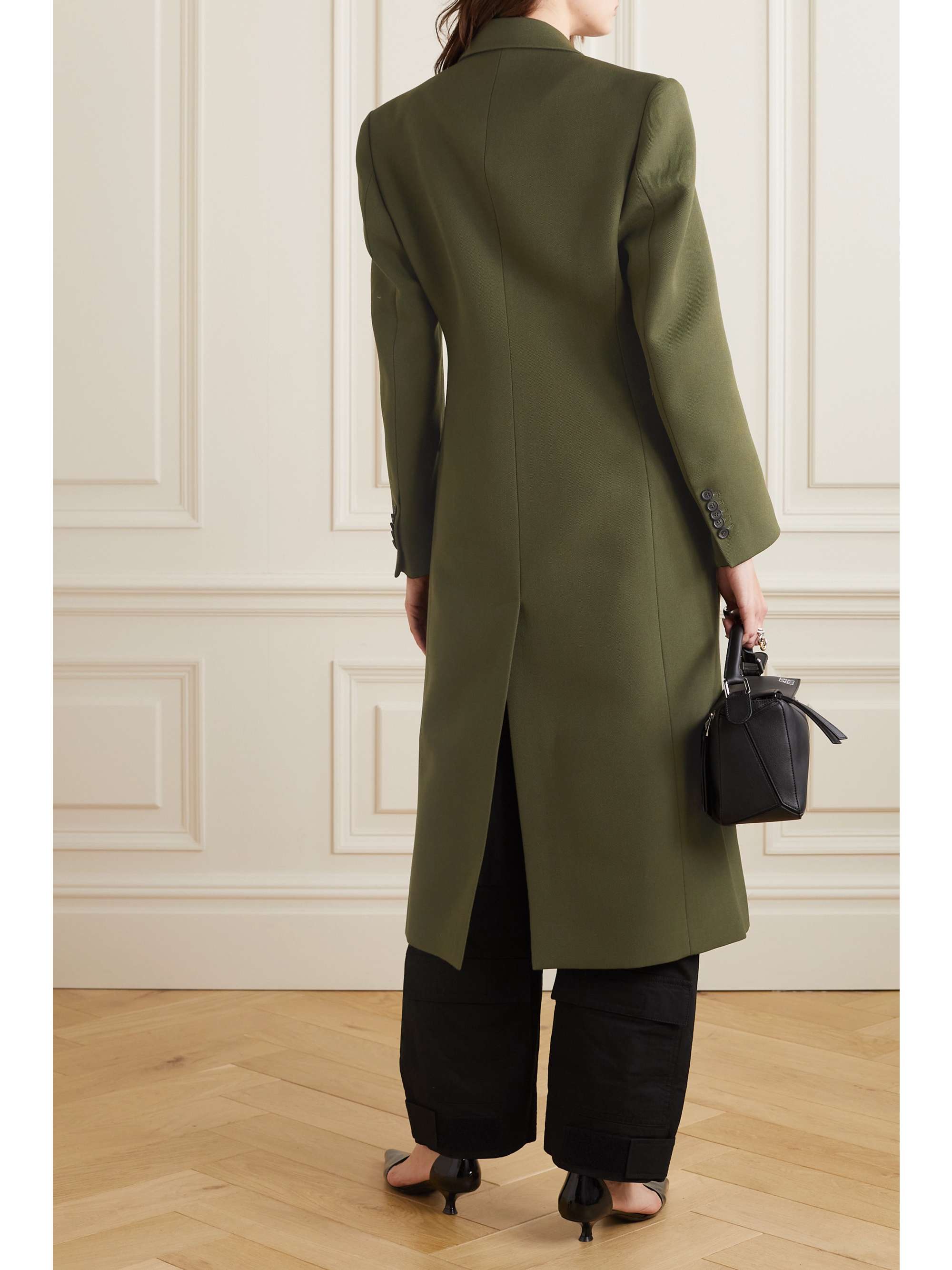 WARDROBE.NYC Doublebreasted merino wooltwill coat NETAPORTER