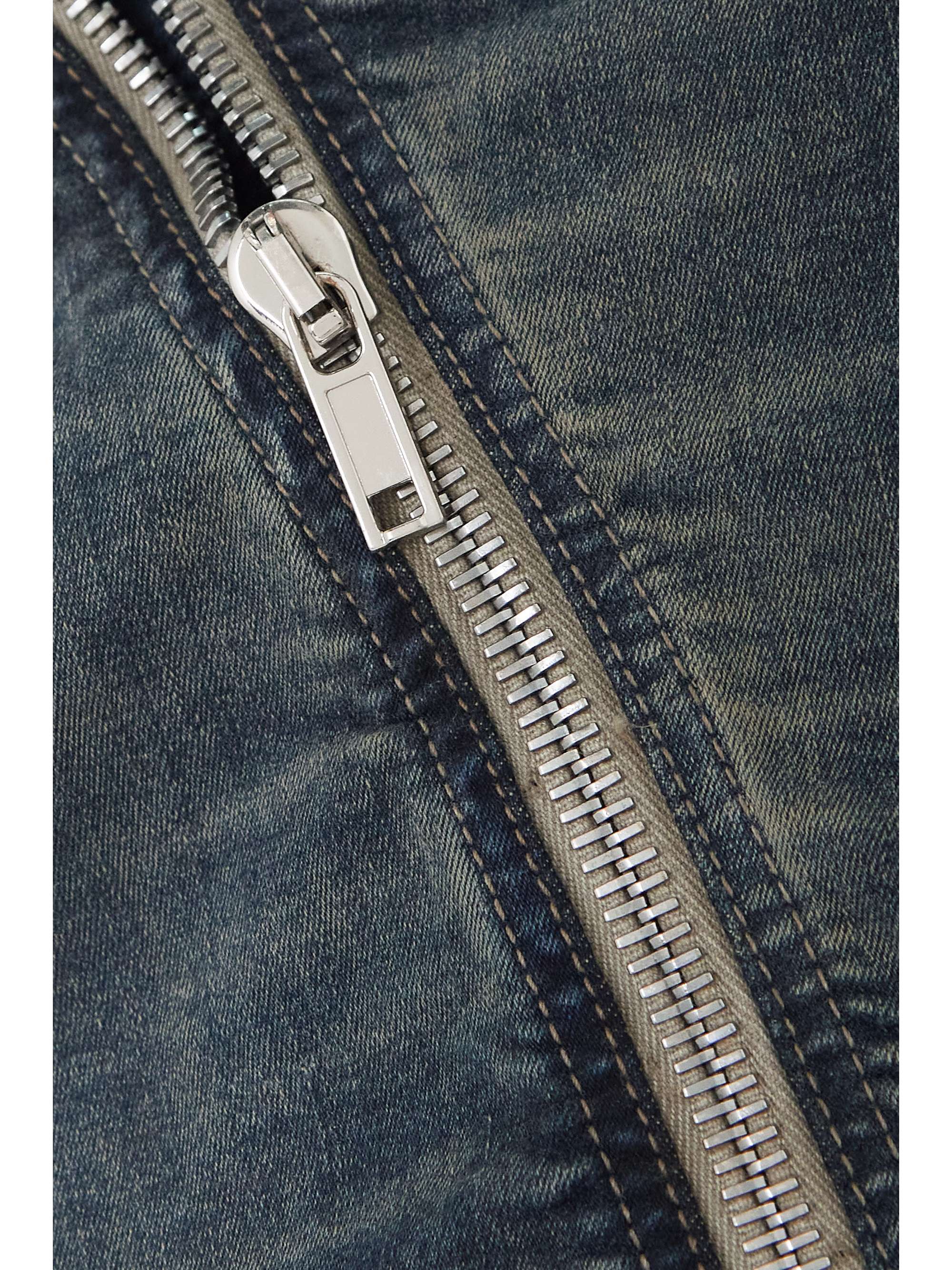 RICK OWENS Dégradé denim mini skirt