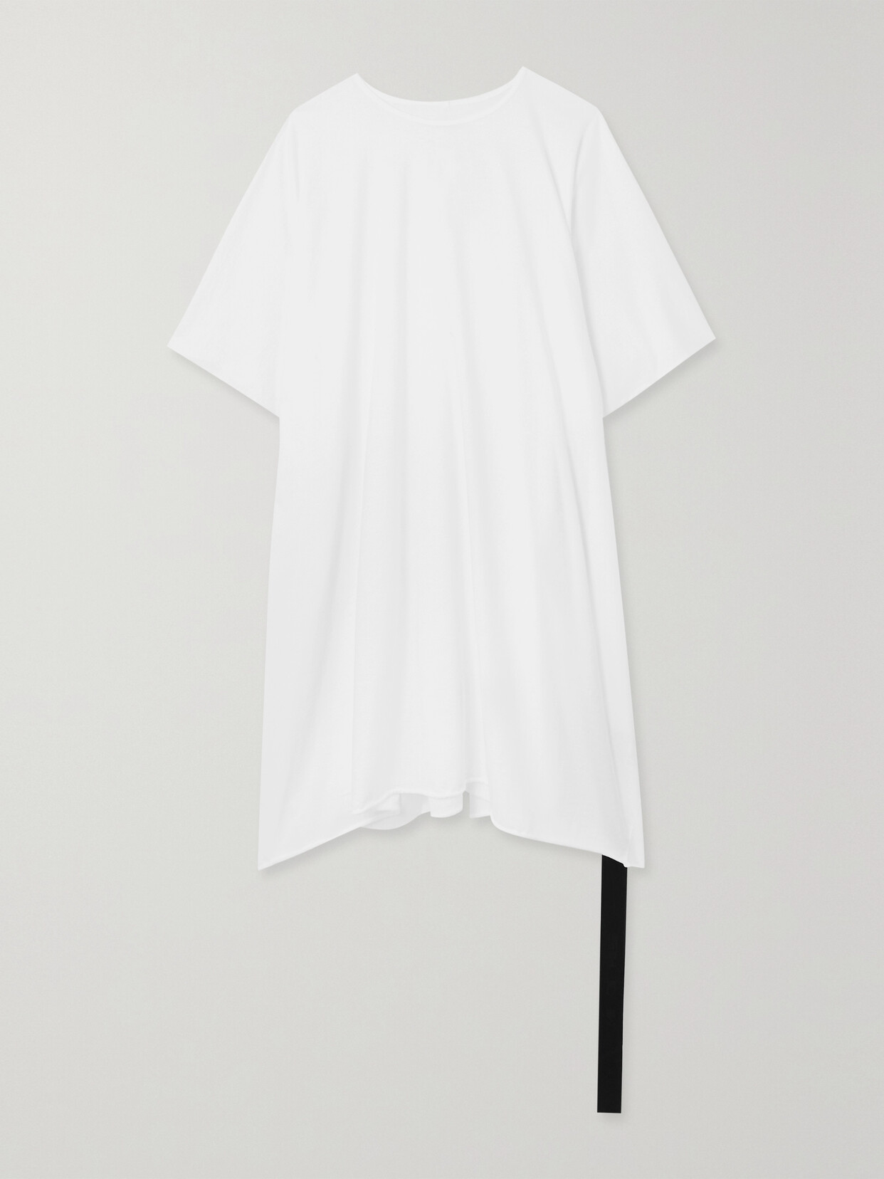 Rick Owens - Minerva Oversized Belted Cotton-jersey Tunic - White