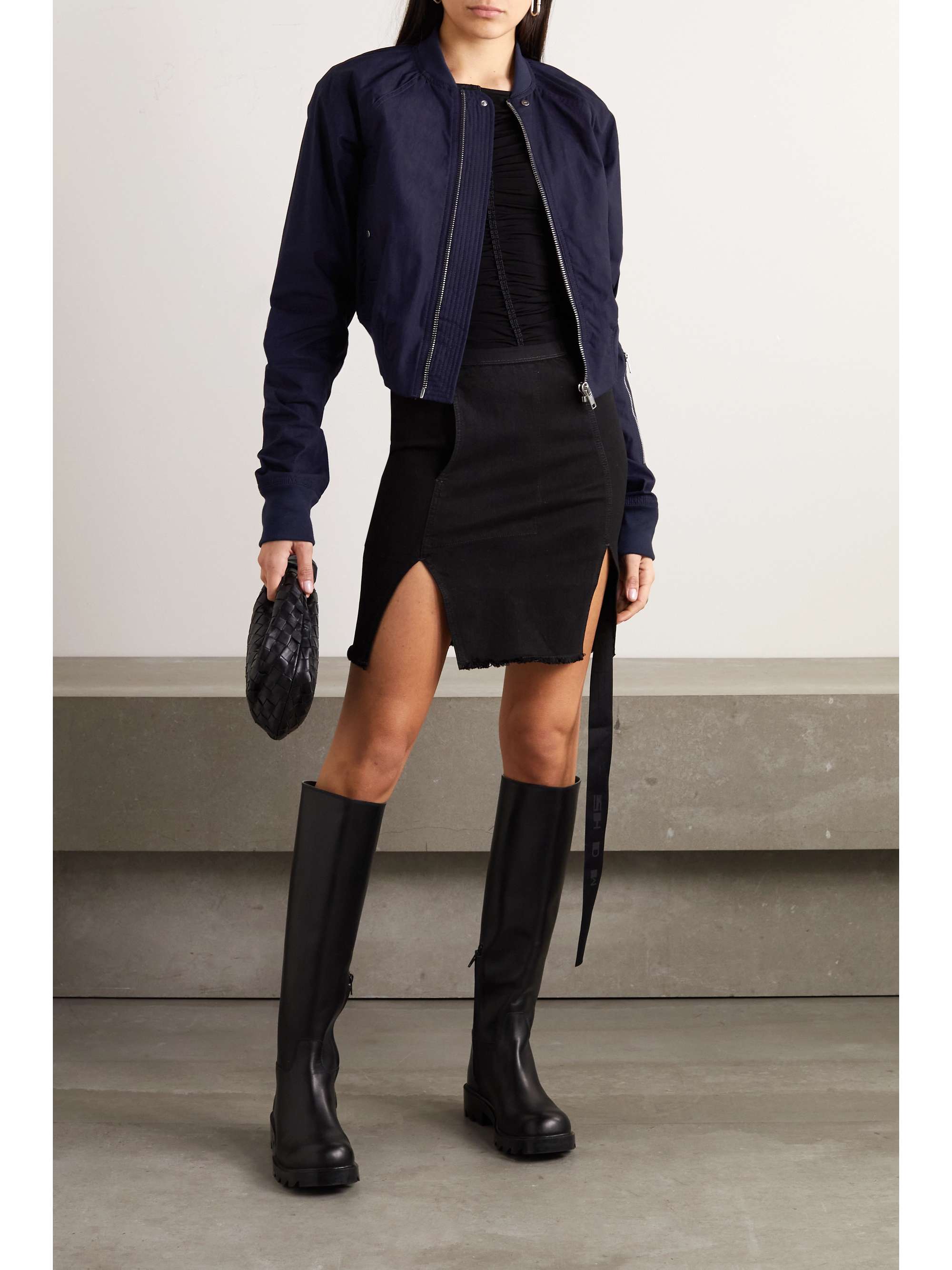 RICK OWENS DRKSHDW 纯棉飞行员夹克