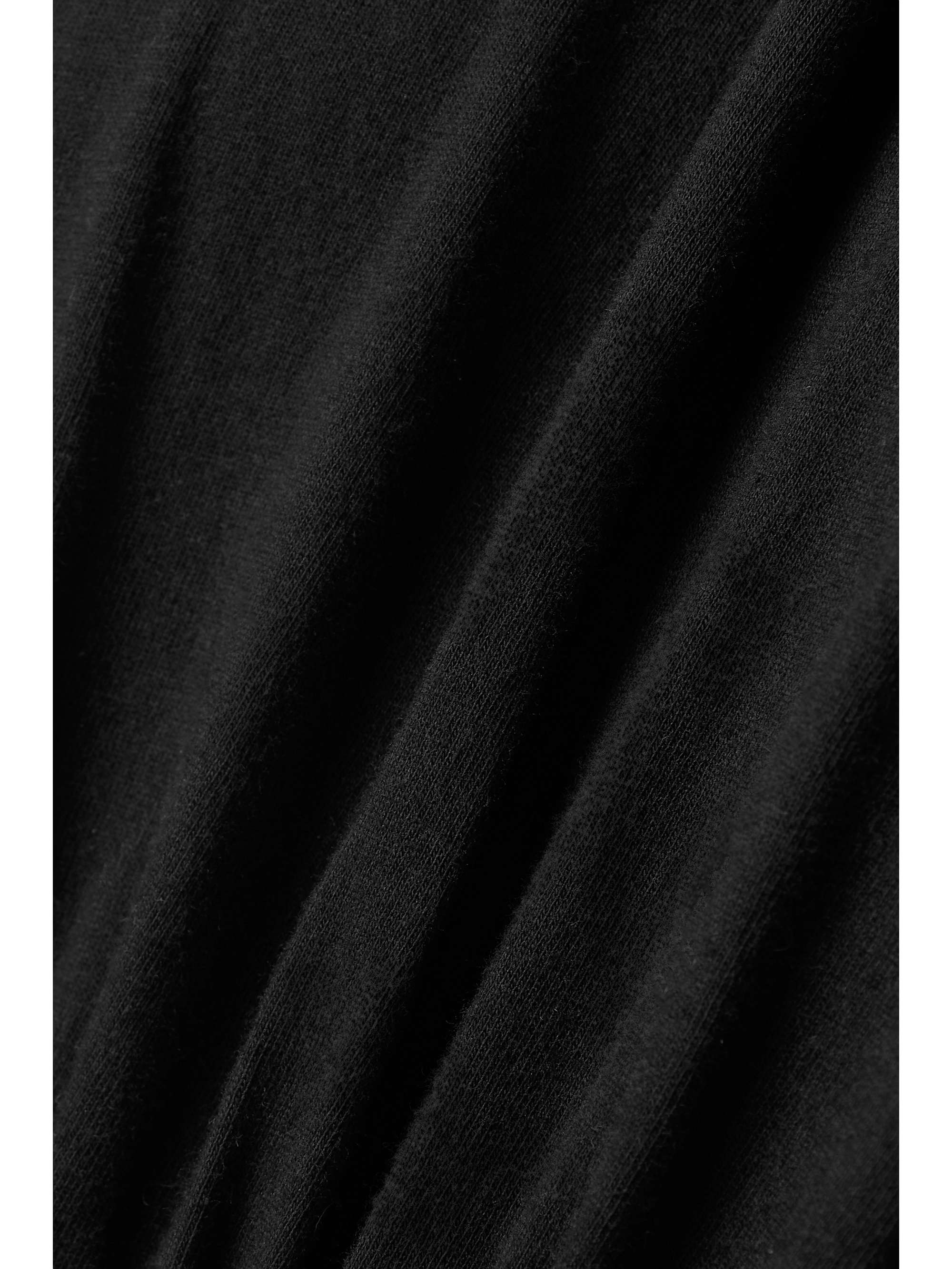 RICK OWENS コットンジャージー ミニワンピース ギャザー＆ドレープ入り