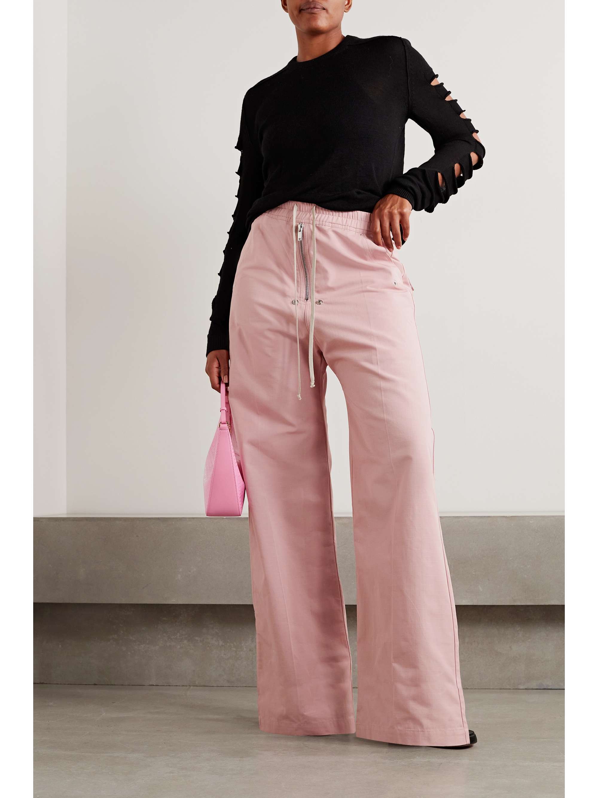 RICK OWENS Geth Belas cotton-ripstop wide-leg pants | NET-A-PORTER