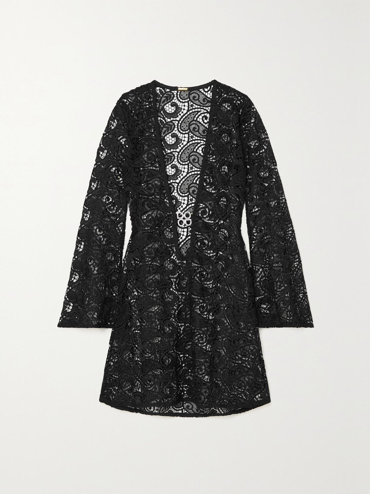 Dodo Bar Or - Alesso Embellished Guipure Lace Mini Dress - Black