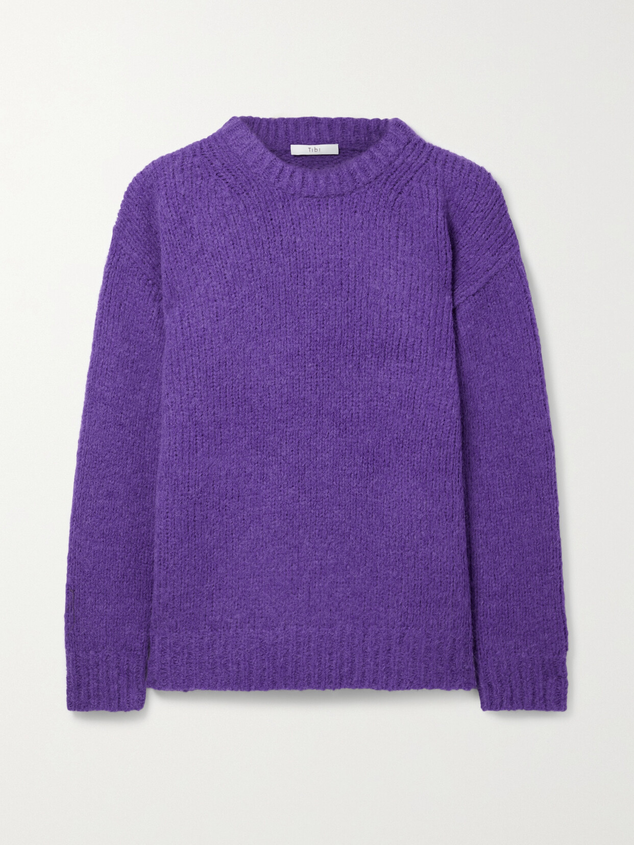 Tibi - Alpaca-blend Sweater - Purple