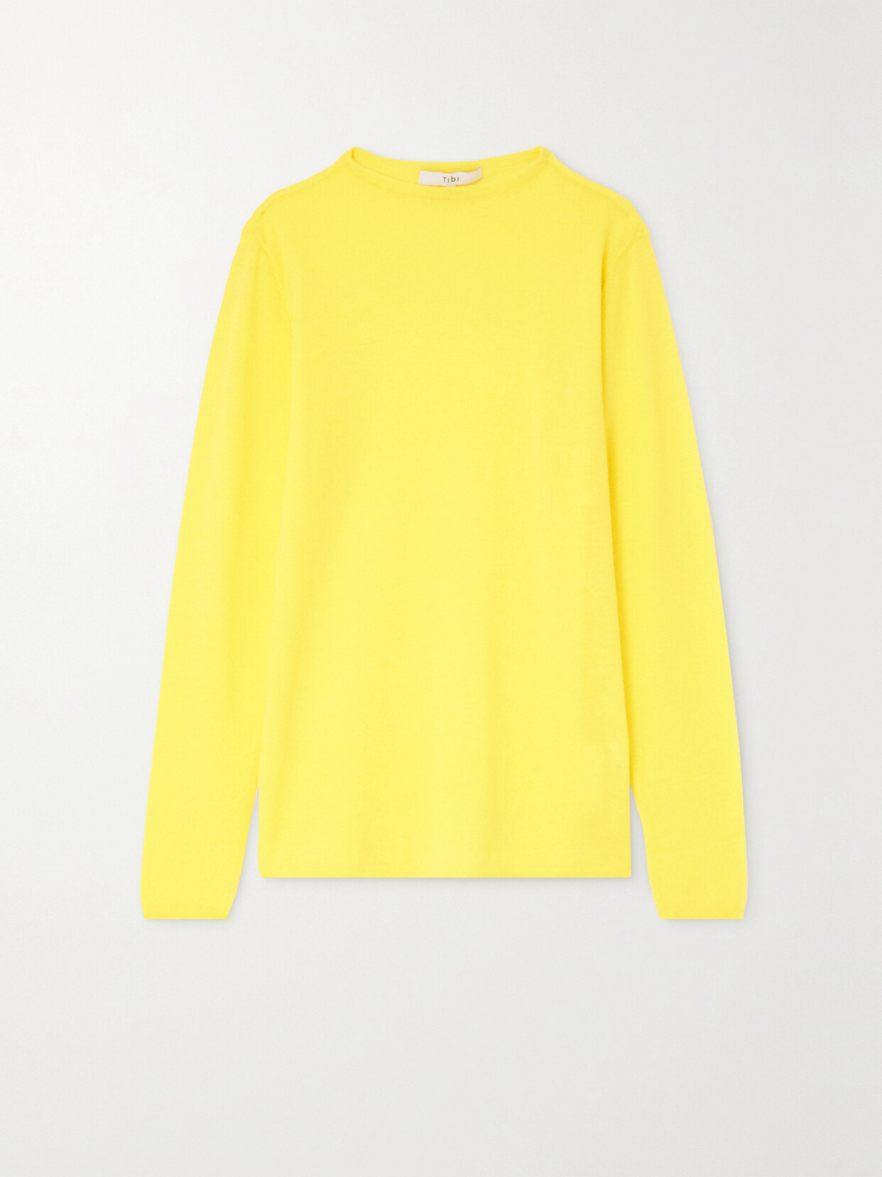 Tibi Wool-blend Sweater In Yellow